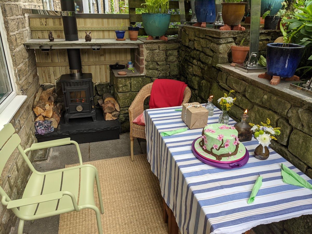 3 bedroom semi-detached house SSTC in Hebden Bridge - Covered Canopy Area.