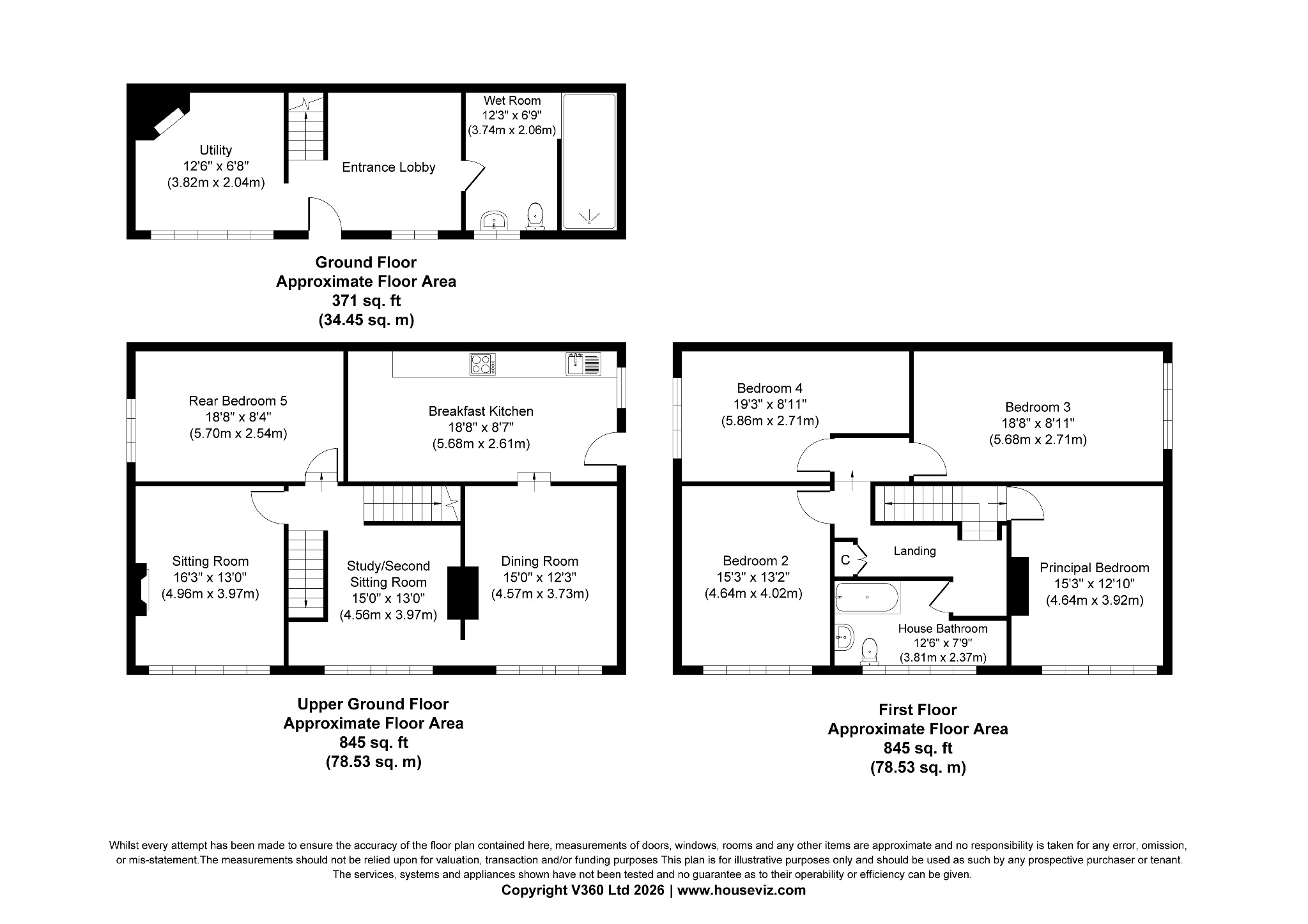 5 bedroom detached house For Sale in Todmorden - Floorplan 2.