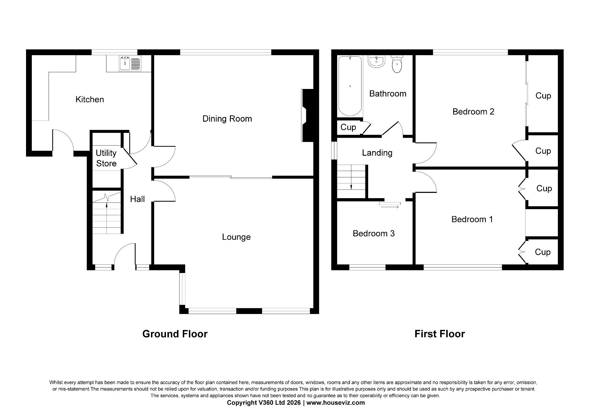 3 bedroom semi-detached house For Sale in Sowerby Bridge - Floorplan 1.