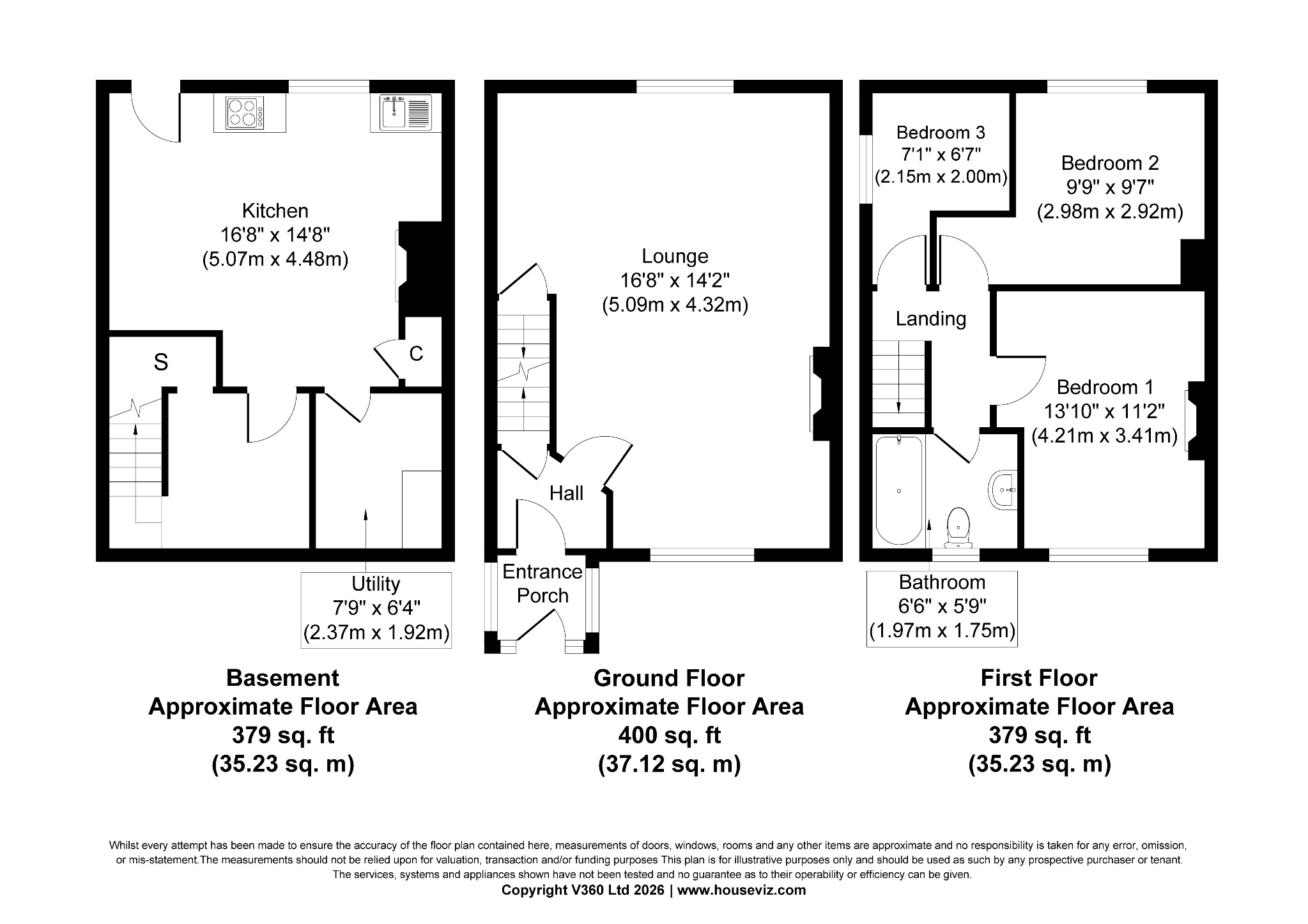 3 bedroom end terraced house For Sale in Hebden Bridge - Floorplan 1.