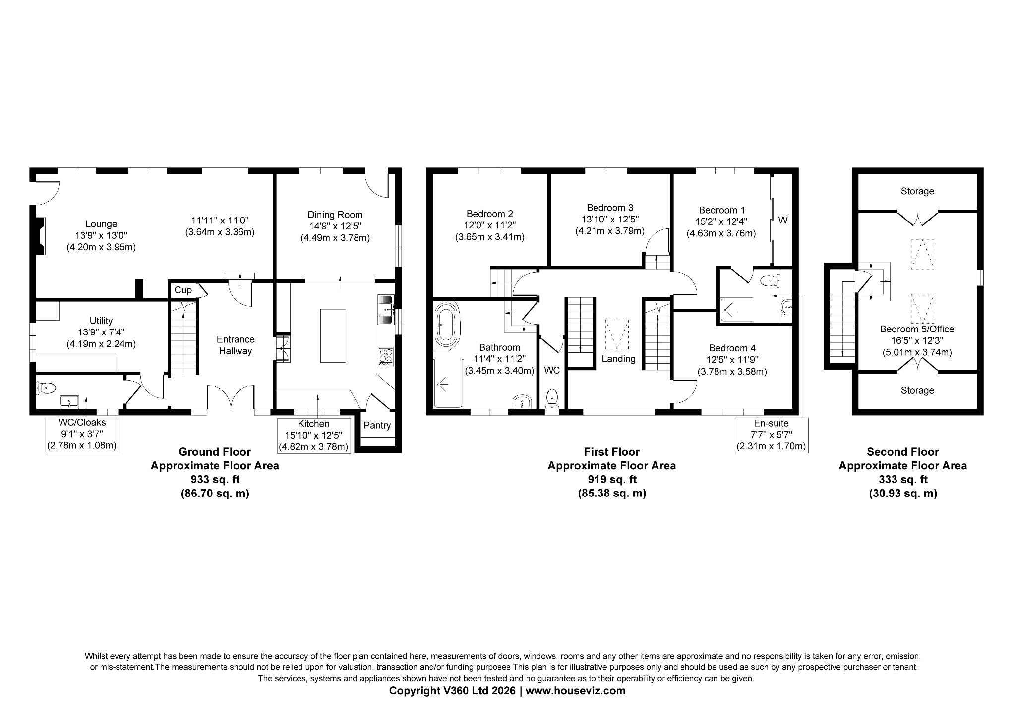 4 bedroom barn conversion house For Sale in Todmorden - Floorplan 1.