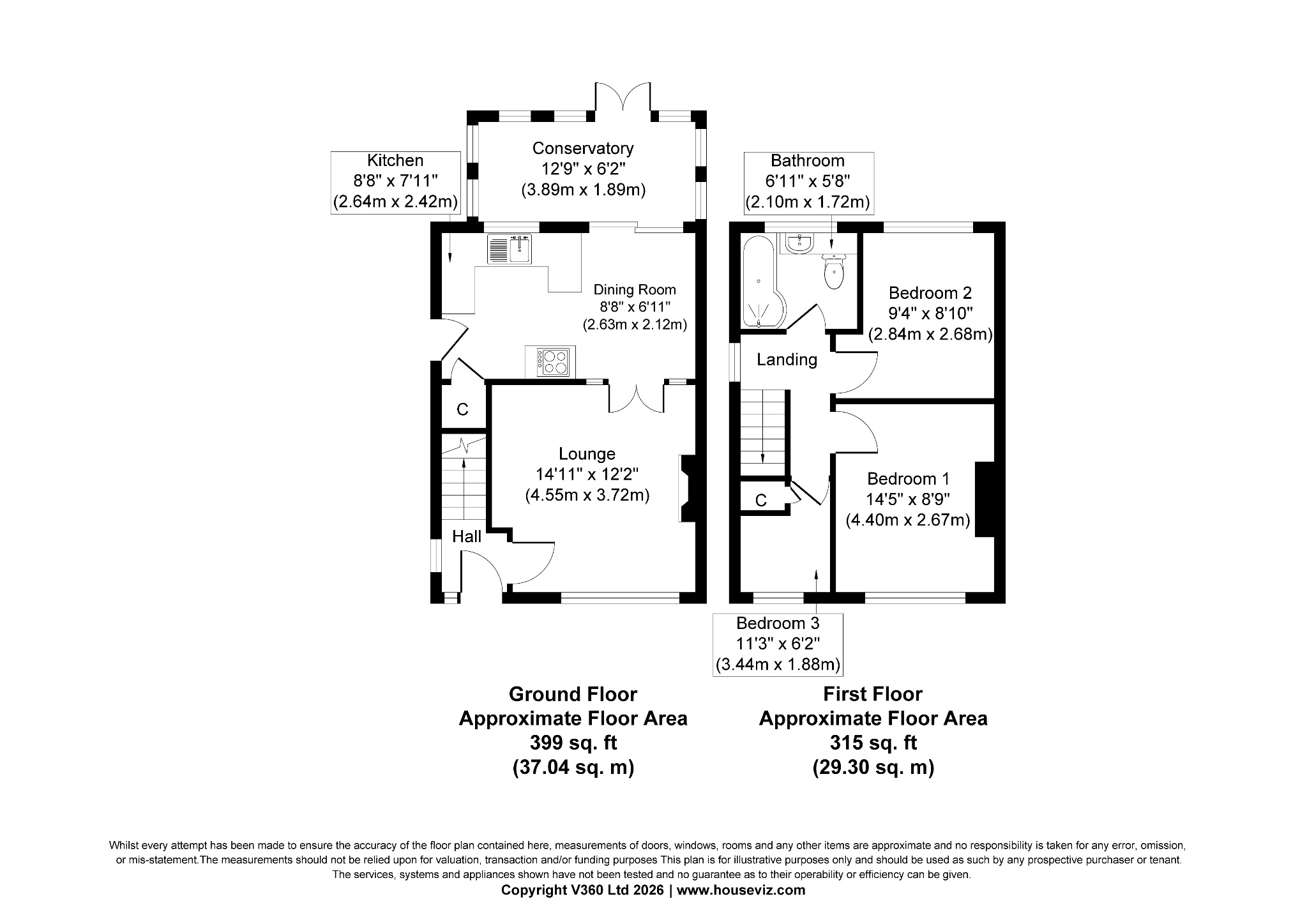 3 bedroom semi-detached house For Sale in Hebden Bridge - Floorplan 1.