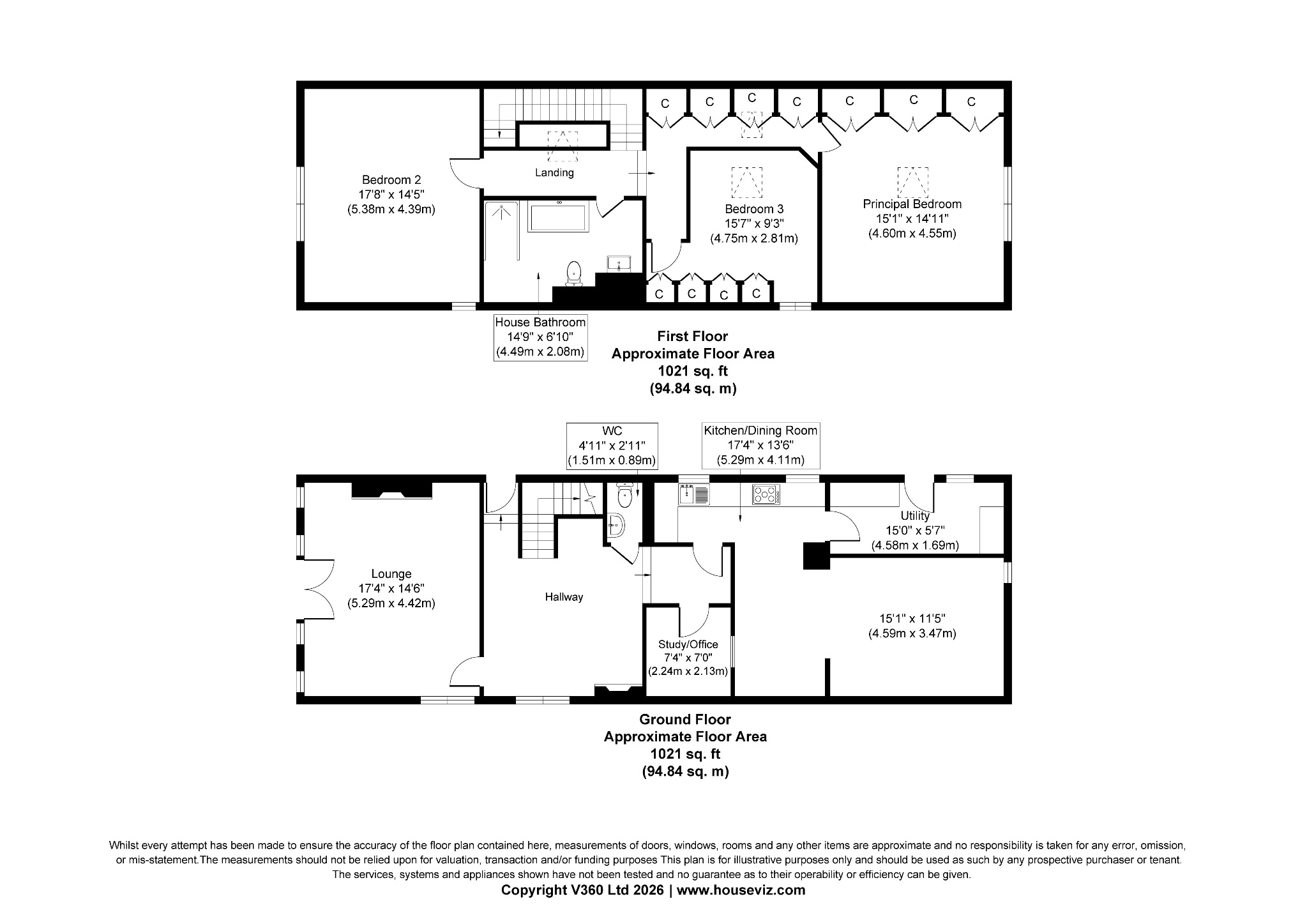 3 bedroom detached house For Sale in Halifax - Floorplan 1.