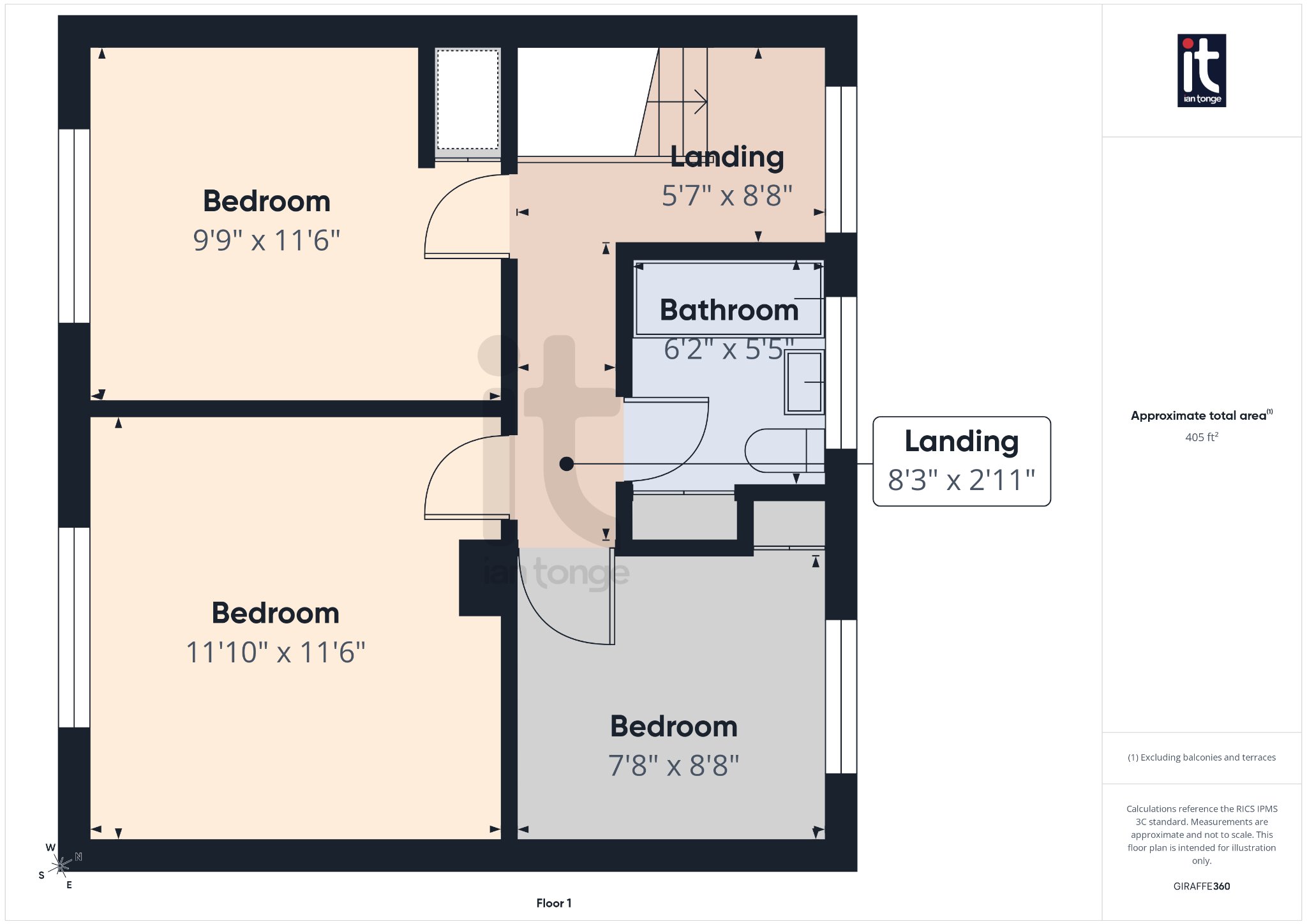 3 bedroom mid terraced house For Sale in Stockport - Floorplan 2.