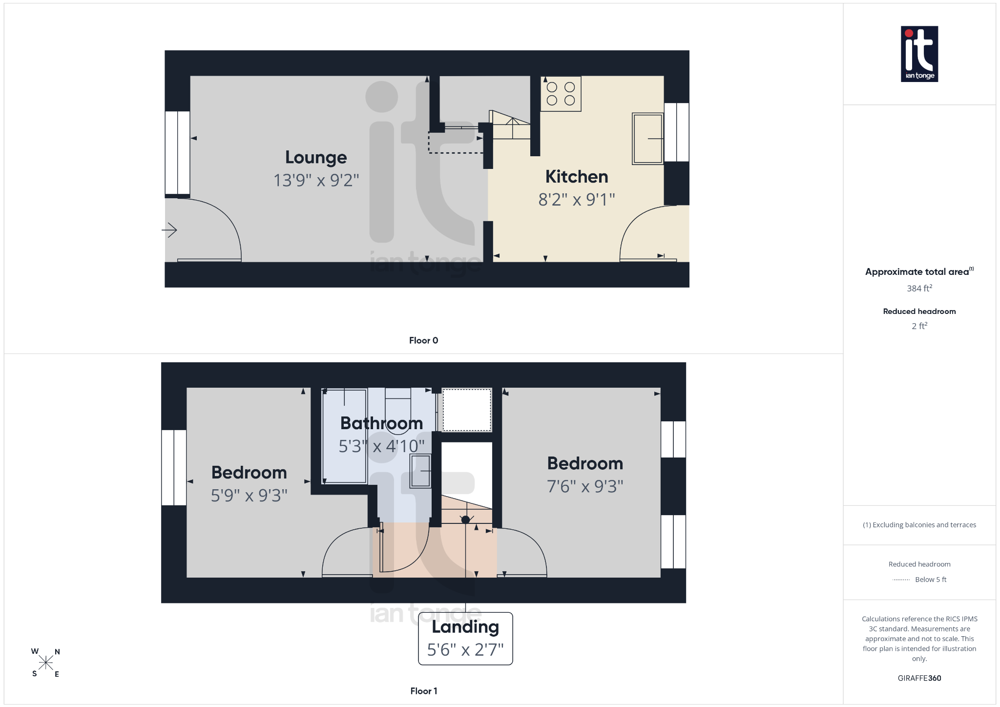2 bedroom end terraced house For Sale in Stockport - Floorplan 1.