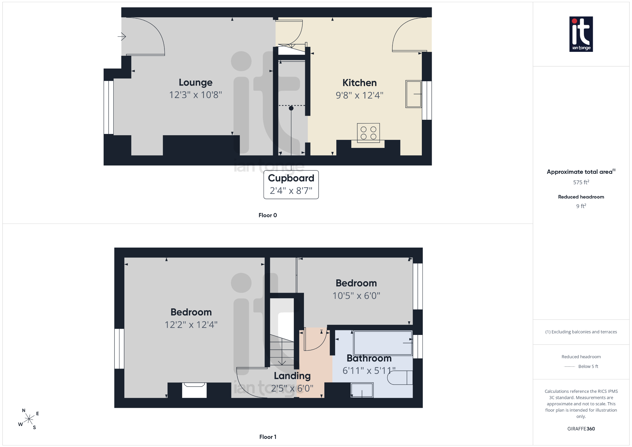 2 bedroom mid terraced house For Sale in Stockport - Floorplan 1.