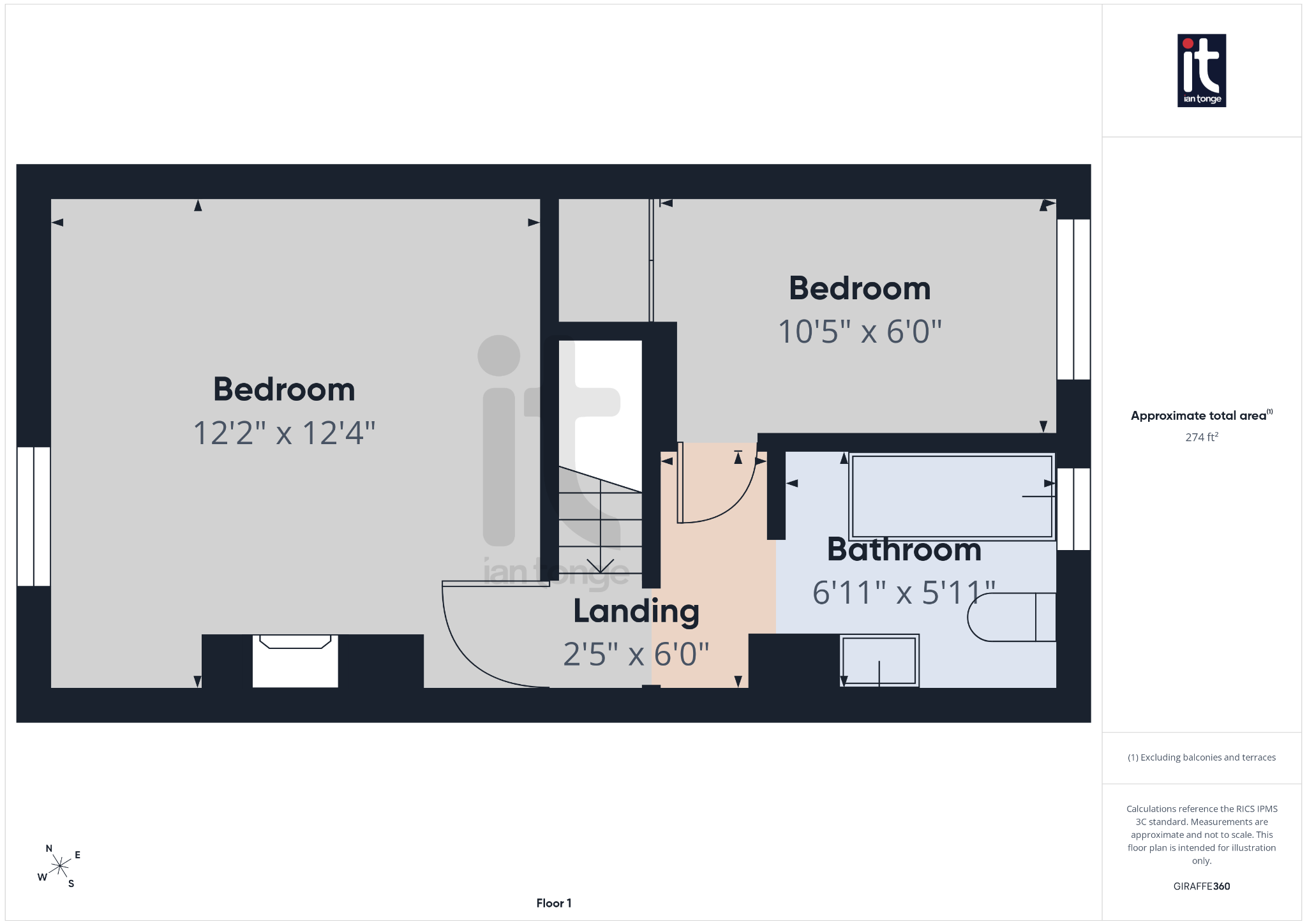 2 bedroom mid terraced house For Sale in Stockport - Floorplan 3.