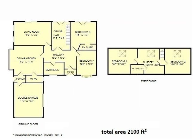 4 bedroom detached house For Sale in Macclesfield - Floorplan 1.