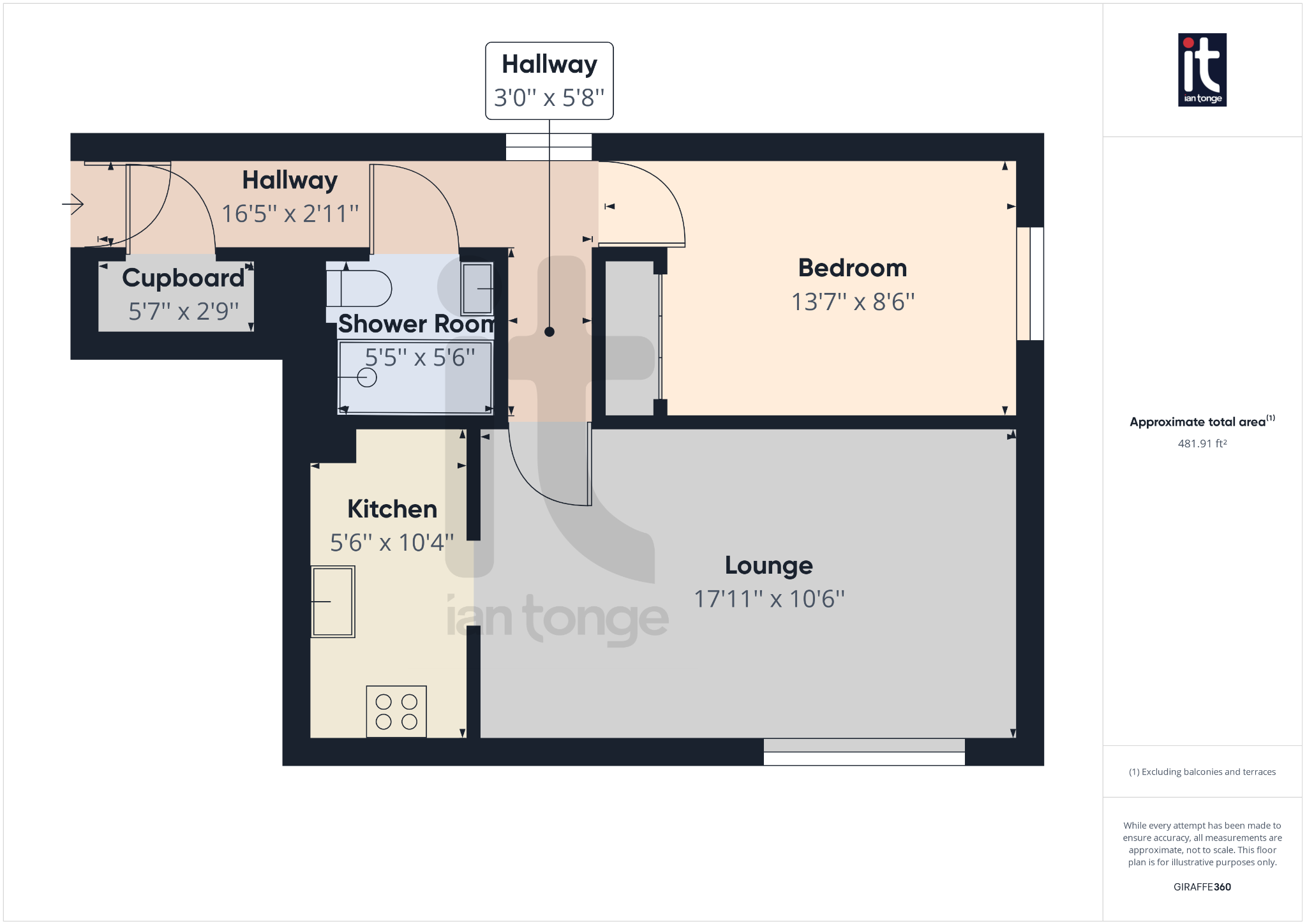 1 bedroom apartment flat/apartment SSTC in Stockport - Floorplan 1.