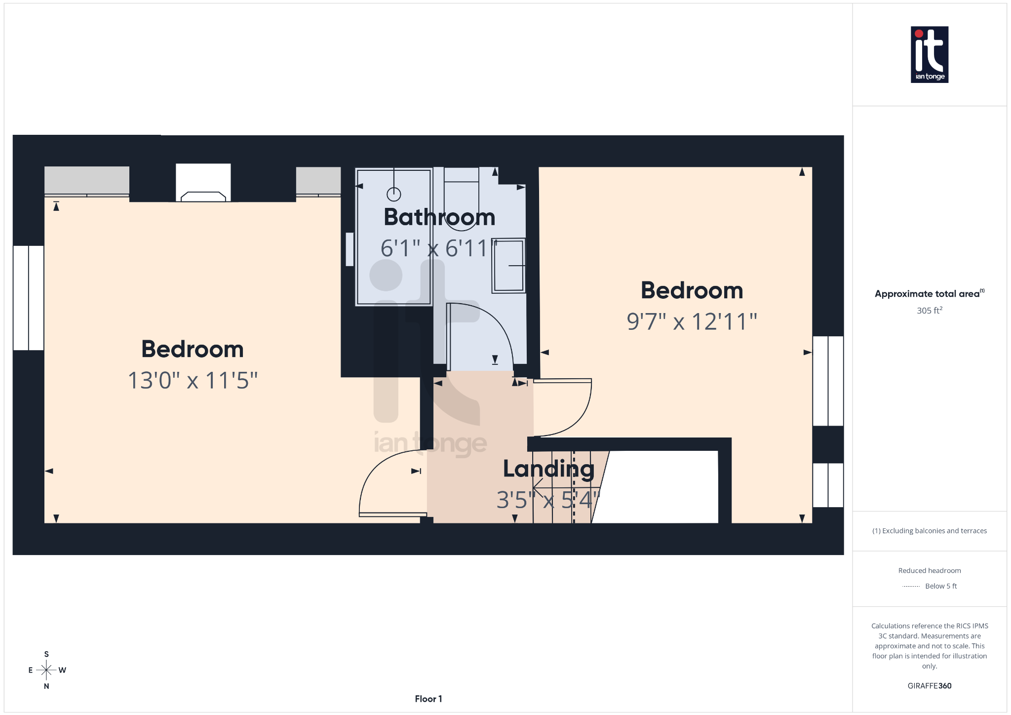 2 bedroom mid terraced house For Sale in Stockport - Floorplan 2.