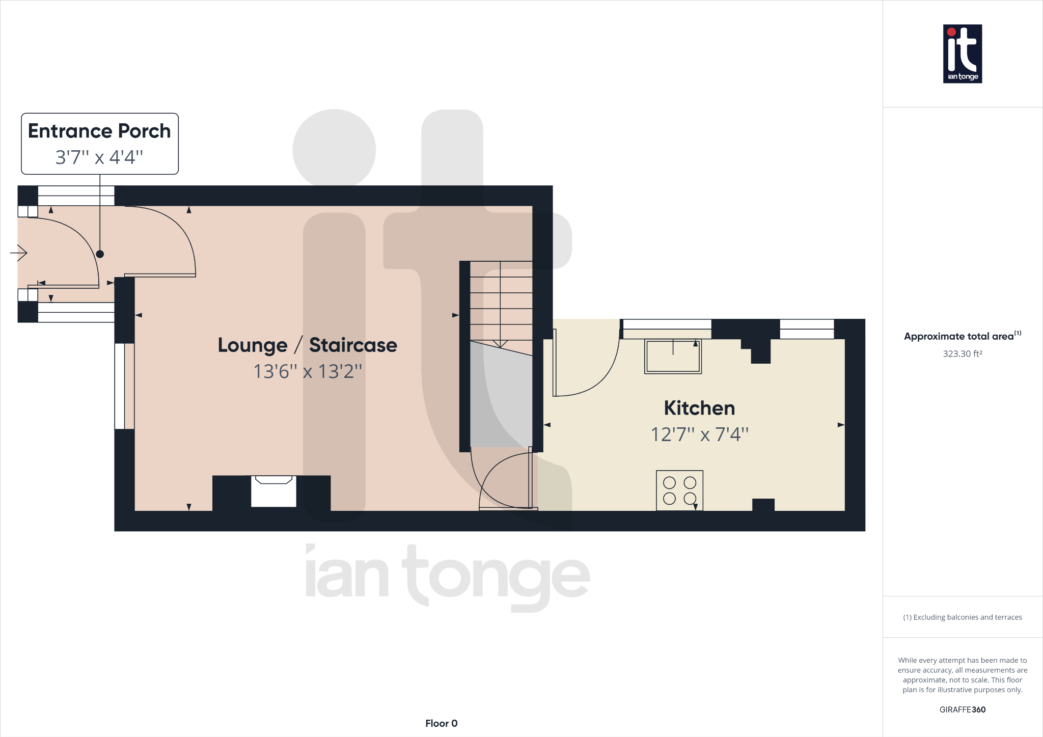 2 bedroom mid terraced house Sold in Sale - Floorplan 1.