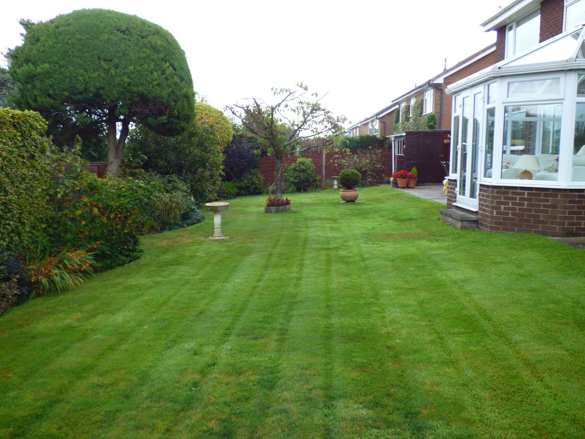 4 bedroom detached house SSTC in Stockport - Rear Lawn.