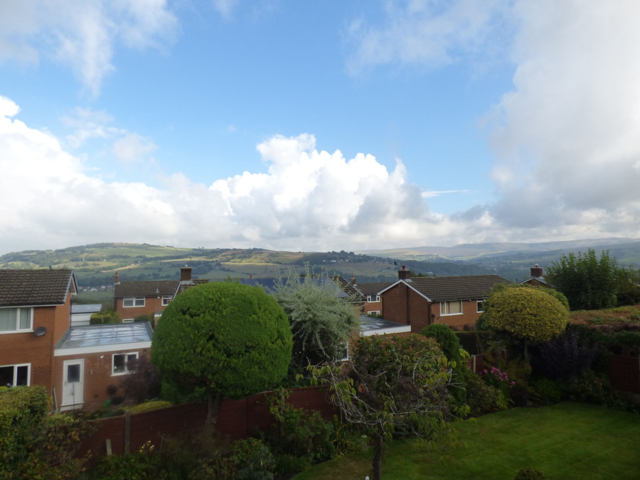 4 bedroom detached house SSTC in Stockport - Rear View from Bedroom Four.