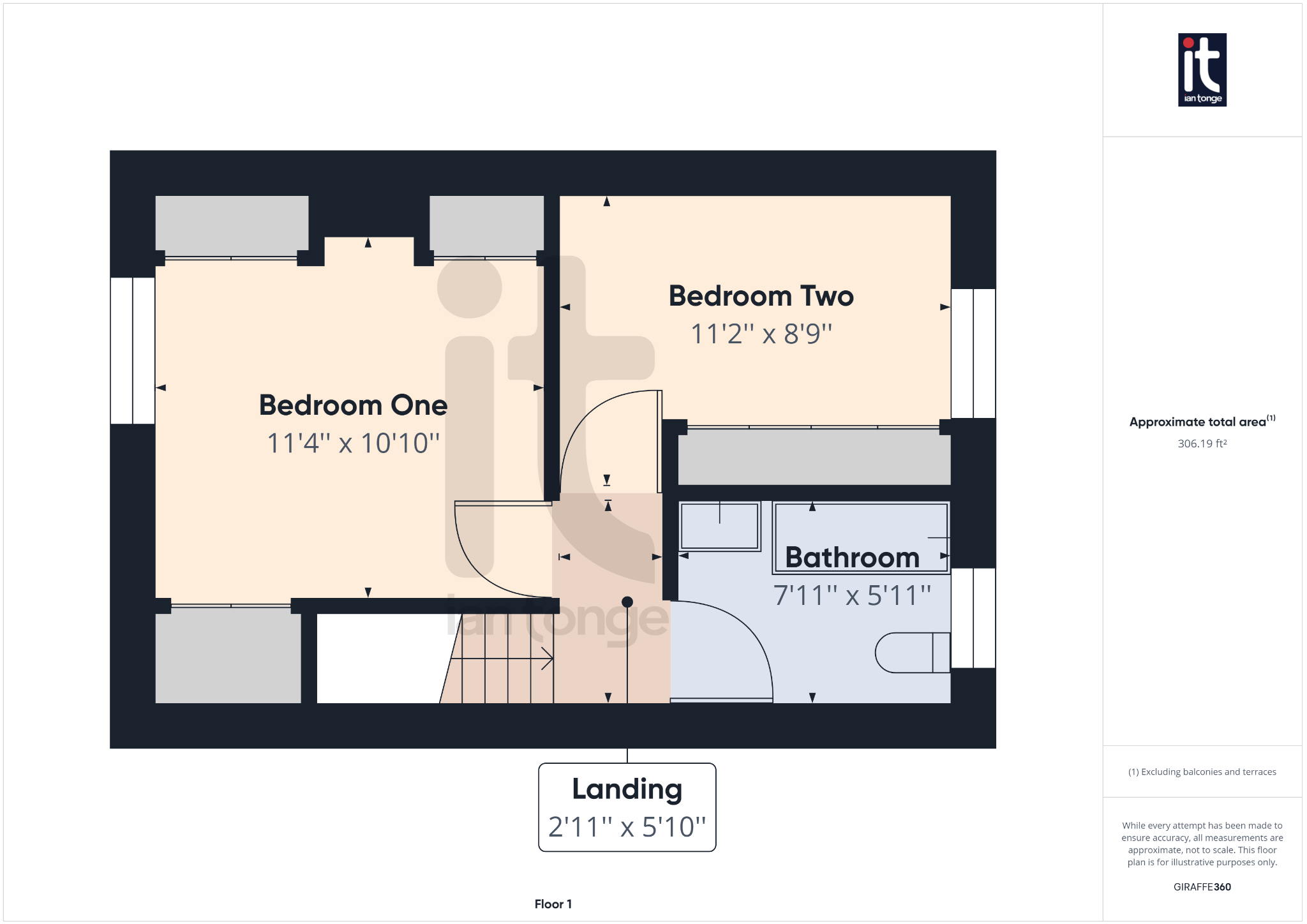 2 bedroom mid terraced house For Sale in High Peak - Floorplan 2.
