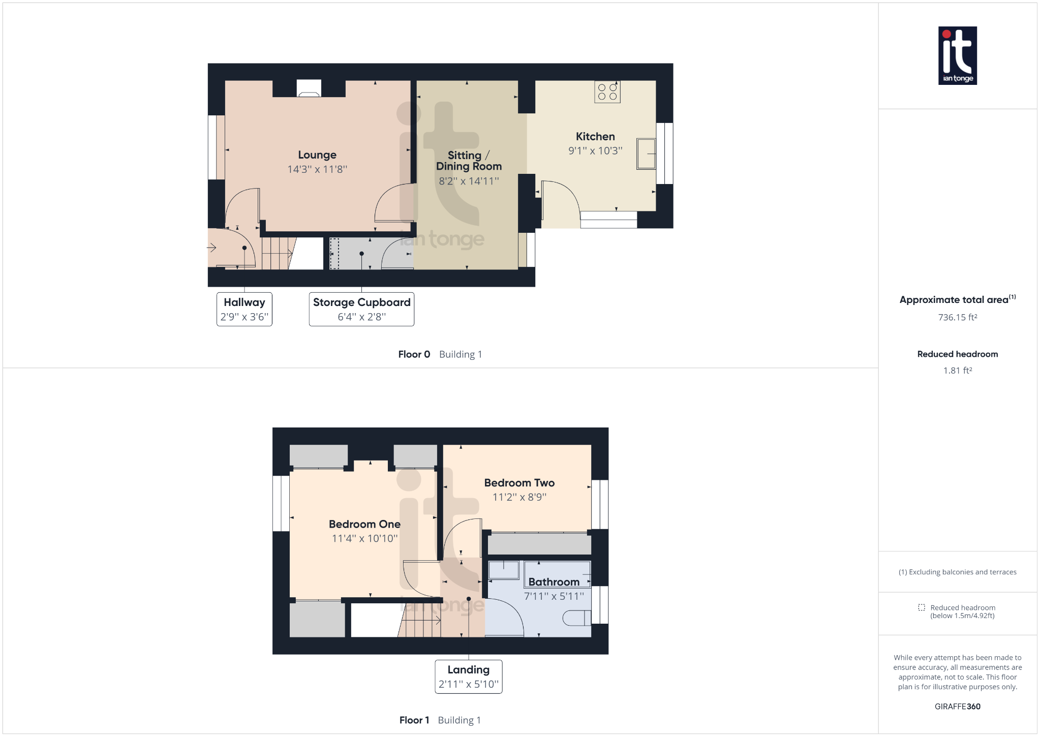 2 bedroom mid terraced house For Sale in High Peak - Floorplan 3.