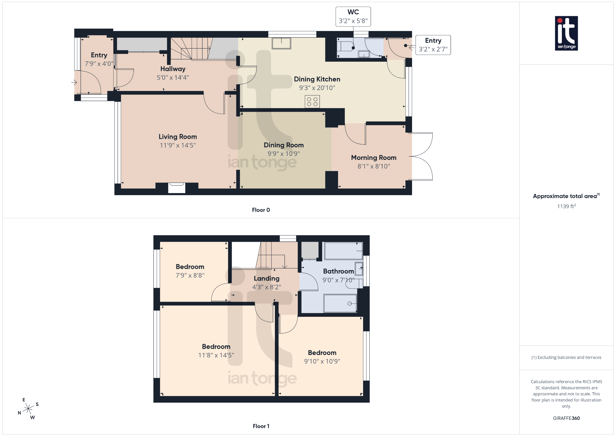 3 bedroom link detached house For Sale in Stockport - Floorplan 1.