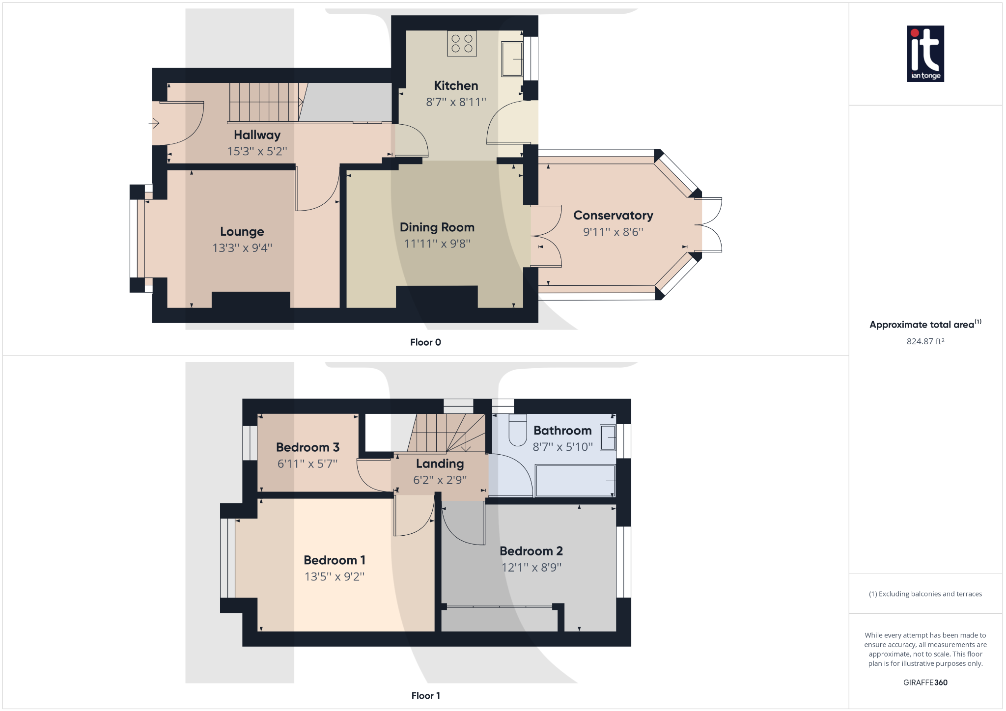 3 bedroom semi-detached house SSTC in Stockport - Floorplan 1.