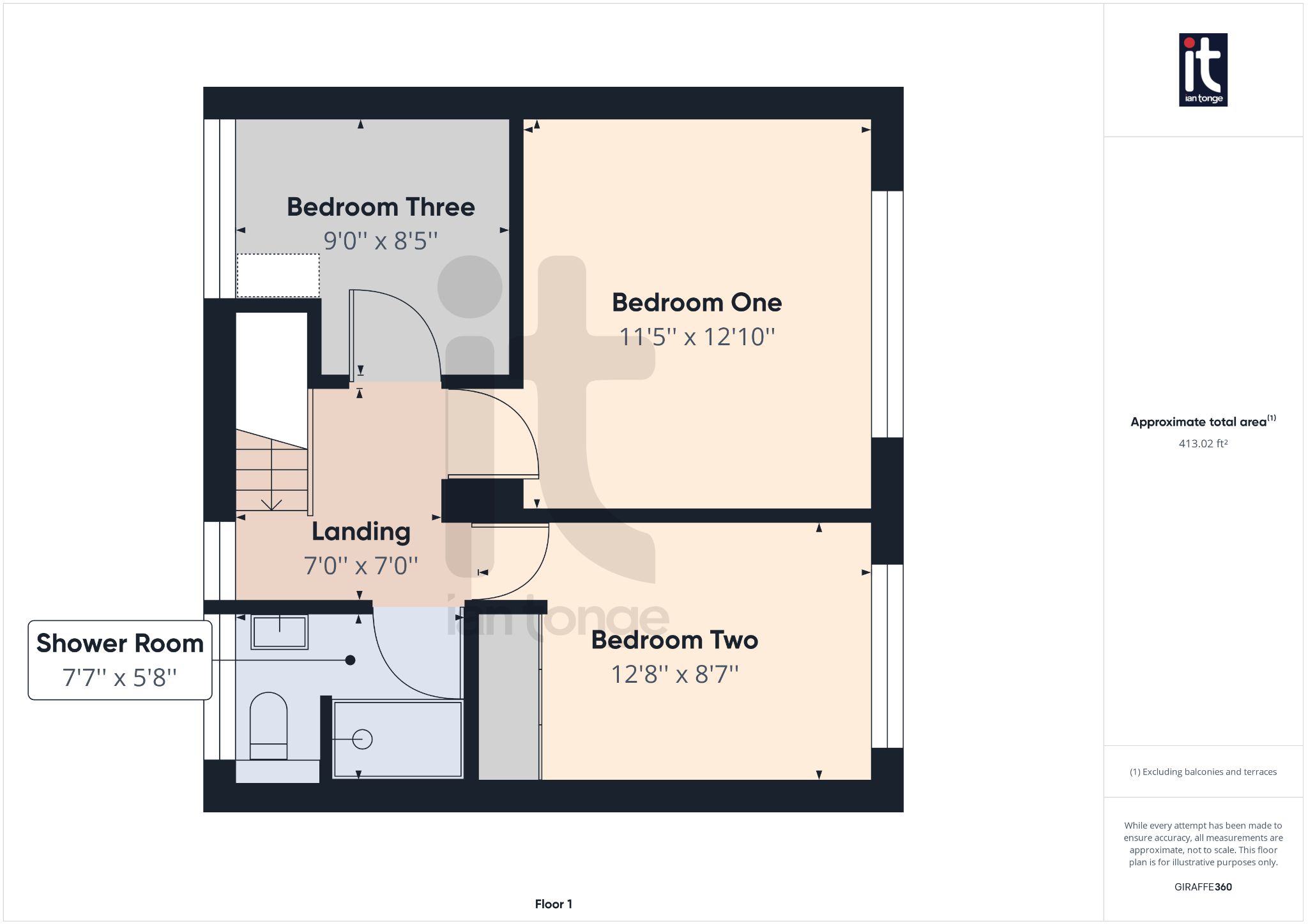 3 bedroom link detached house Sold in Stockport - Floorplan 2.