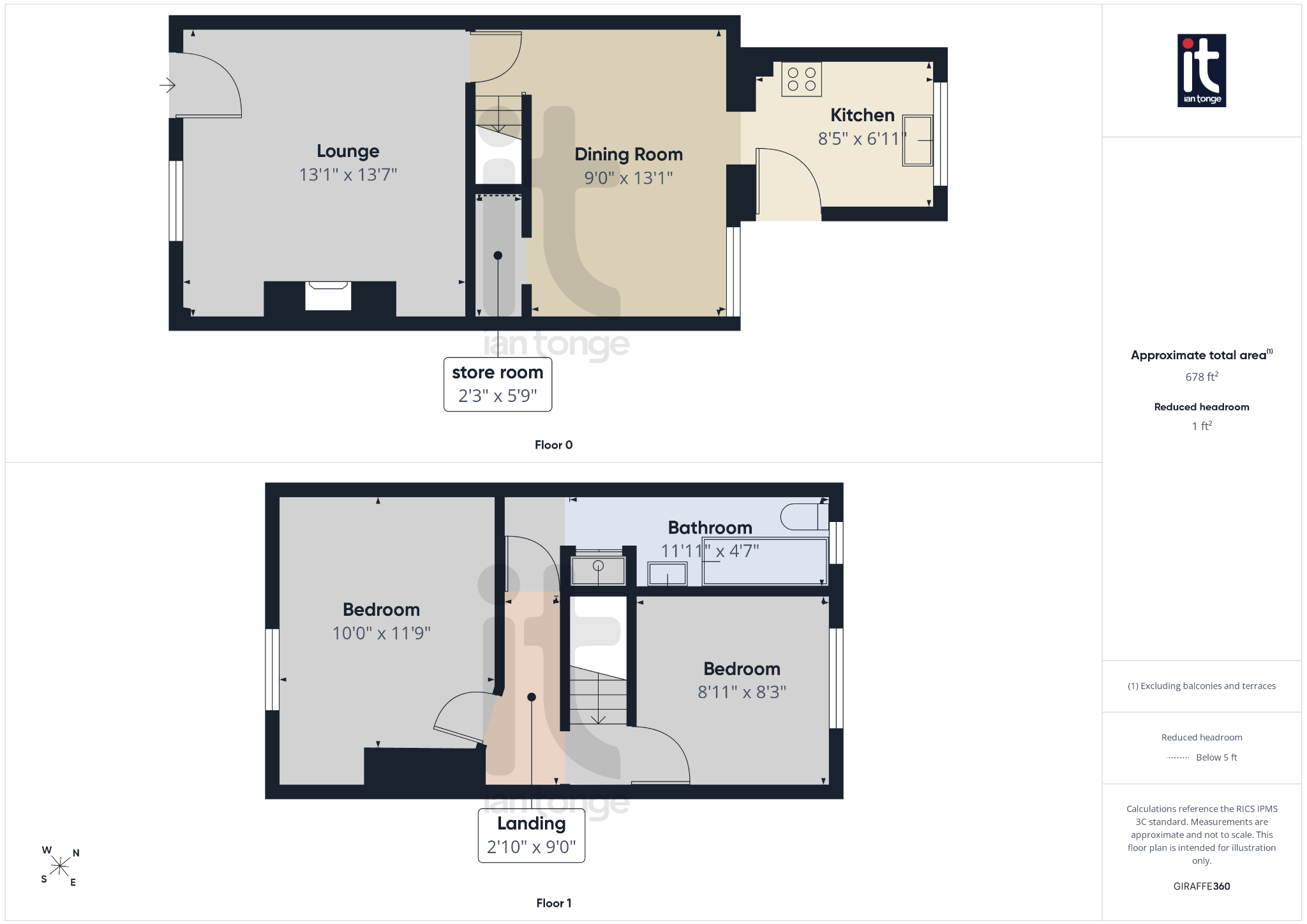2 bedroom end terraced house For Sale in Stockport - Floorplan 1.