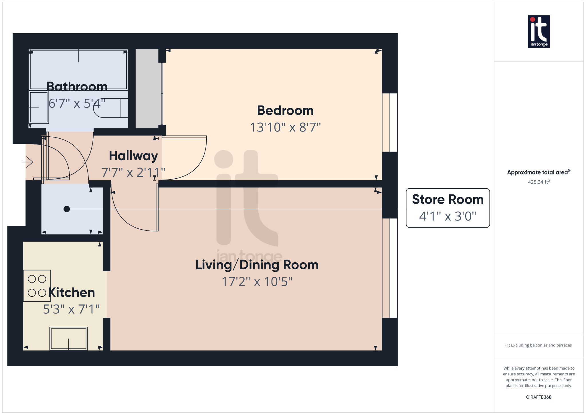1 bedroom apartment flat/apartment SSTC in Stockport - Floorplan 1.