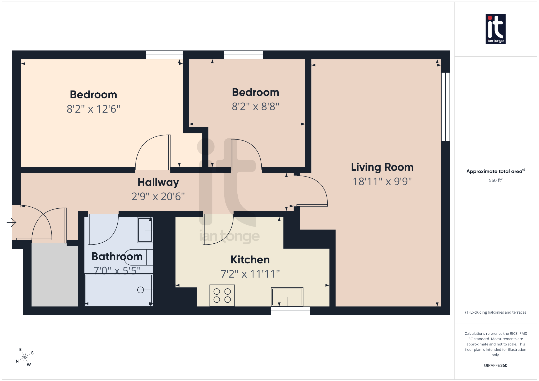 2 bedroom apartment flat/apartment For Sale in Stockport - Floorplan 1.