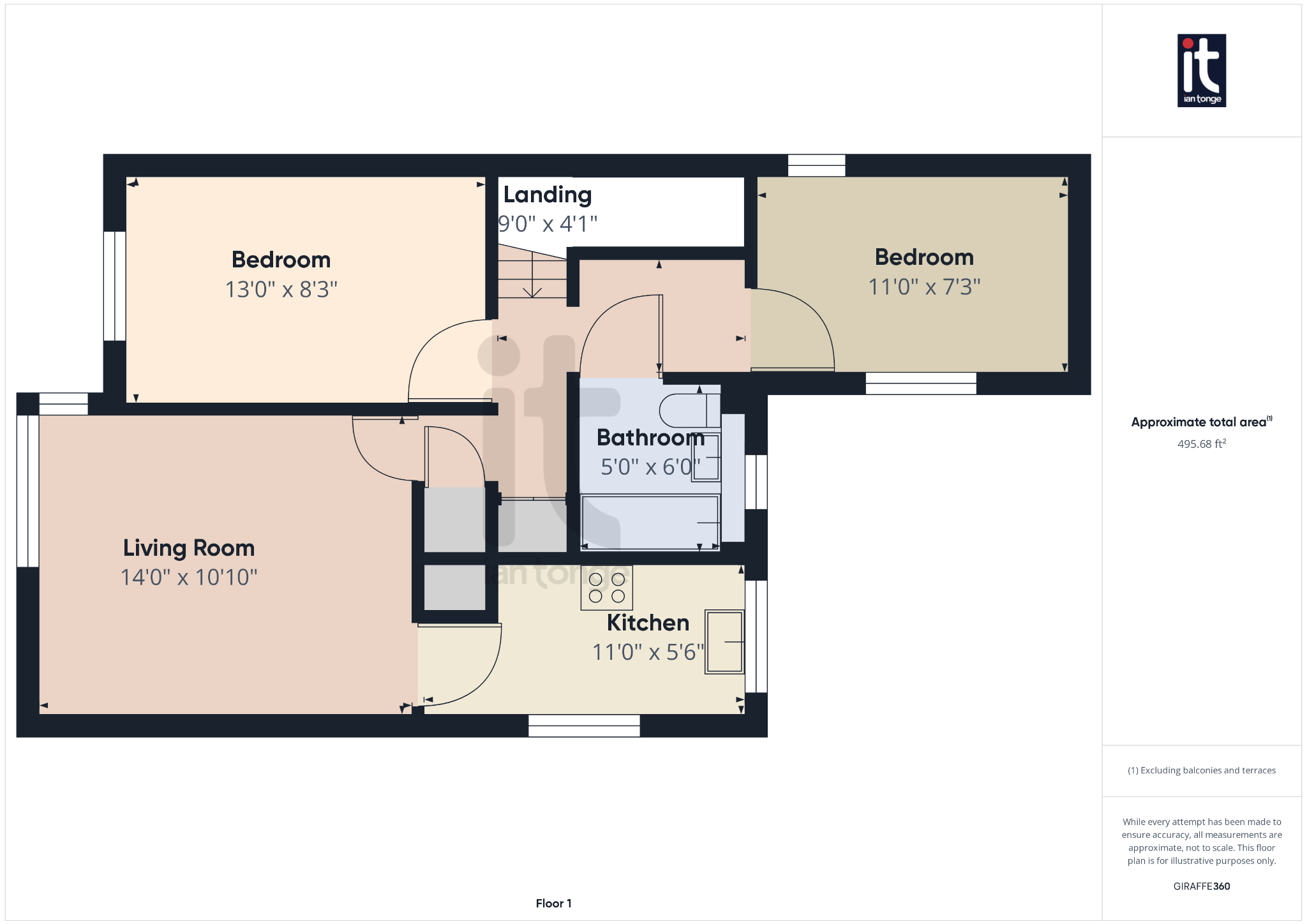 2 bedroom flat flat/apartment Sold in Stockport - Floorplan 3.