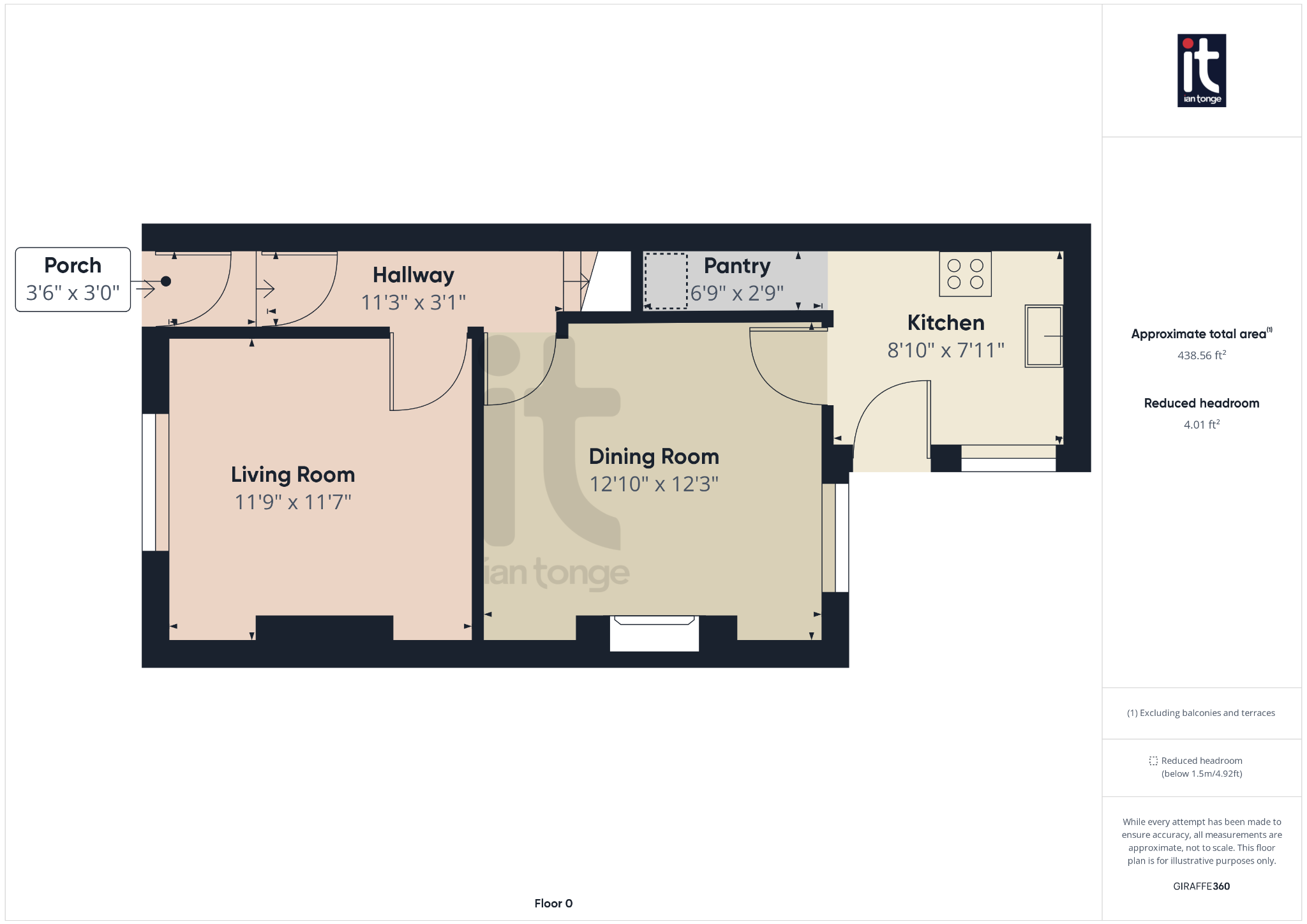 2 bedroom end terraced house Sold in Stockport - Floorplan 1.