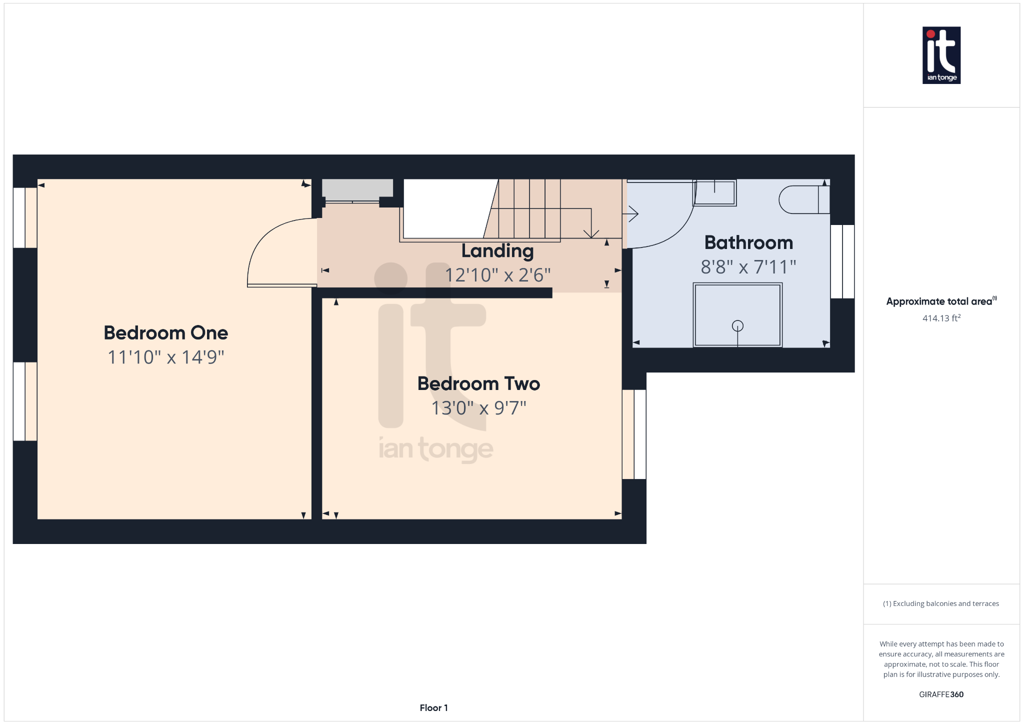 2 bedroom end terraced house Sold in Stockport - Floorplan 2.