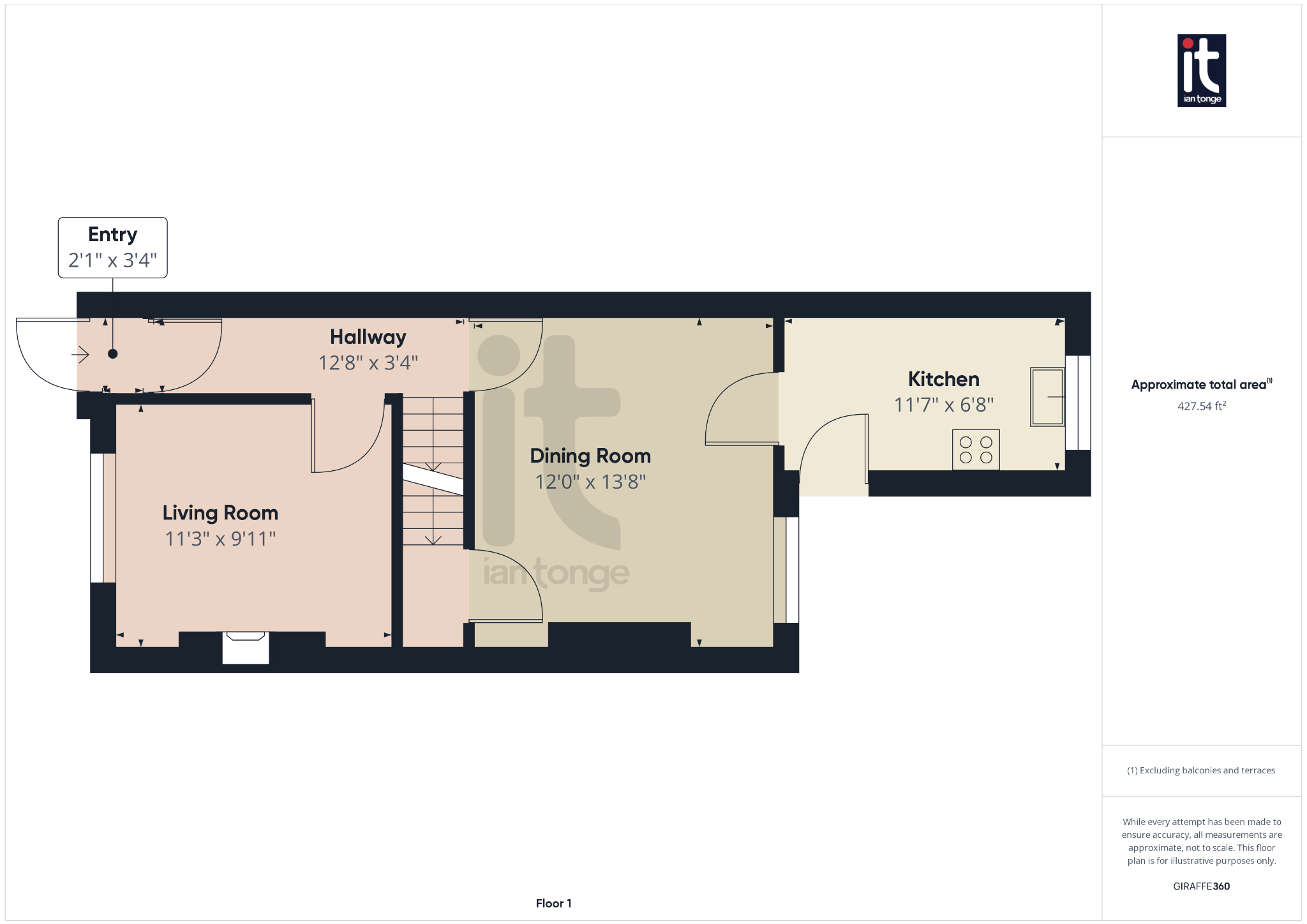2 bedroom semi-detached house Under Offer in Stockport - Floorplan 1.