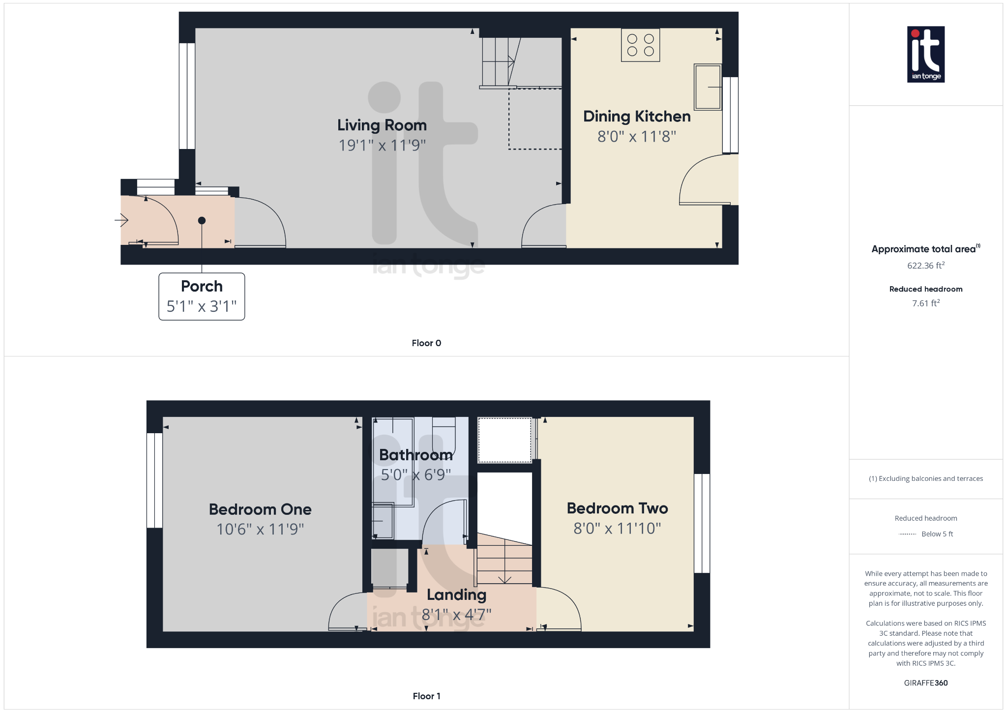 2 bedroom mews house SSTC in Stockport - Floorplan 1.
