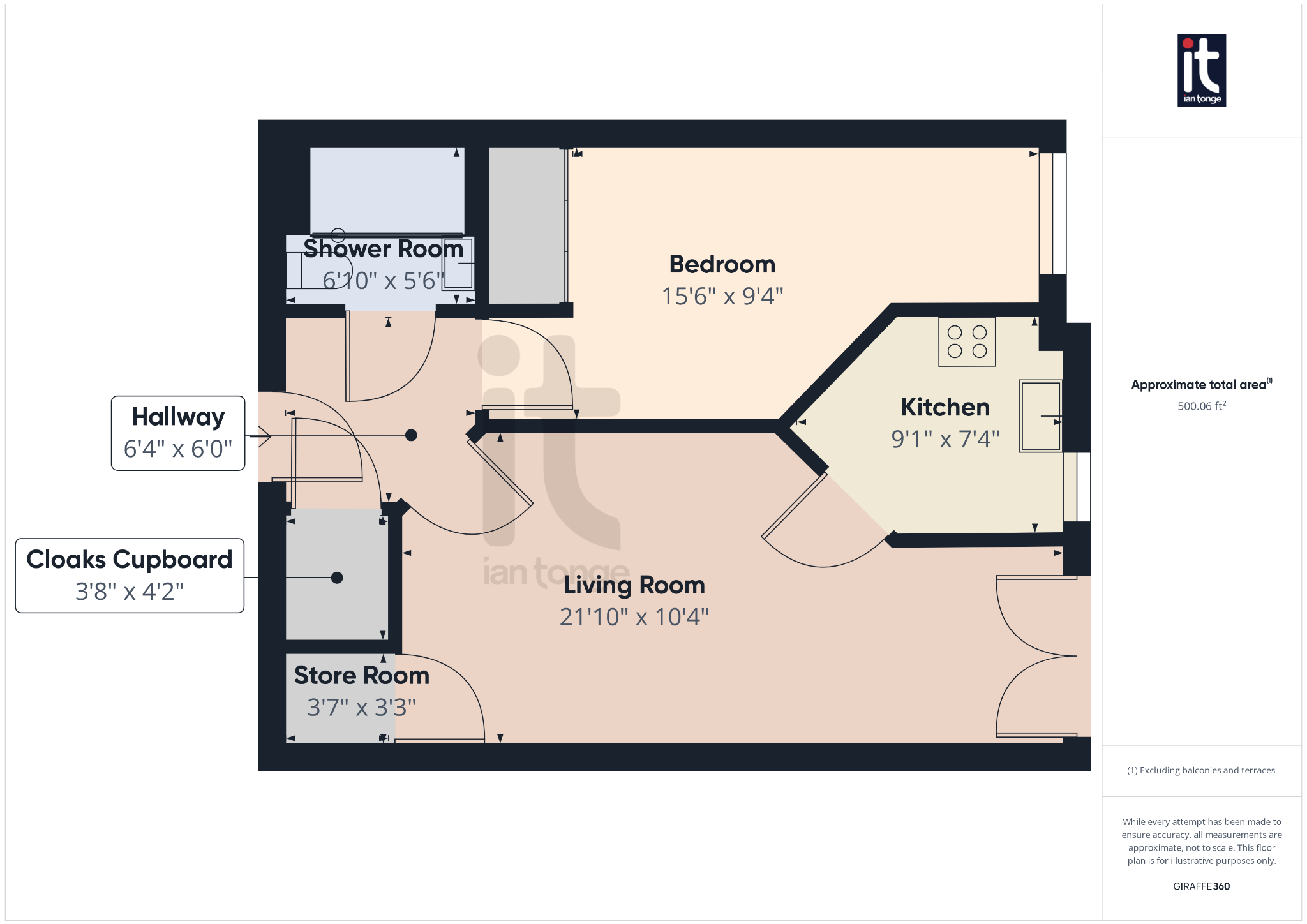 1 bedroom apartment flat/apartment Under Offer in Stockport - Floorplan 1.