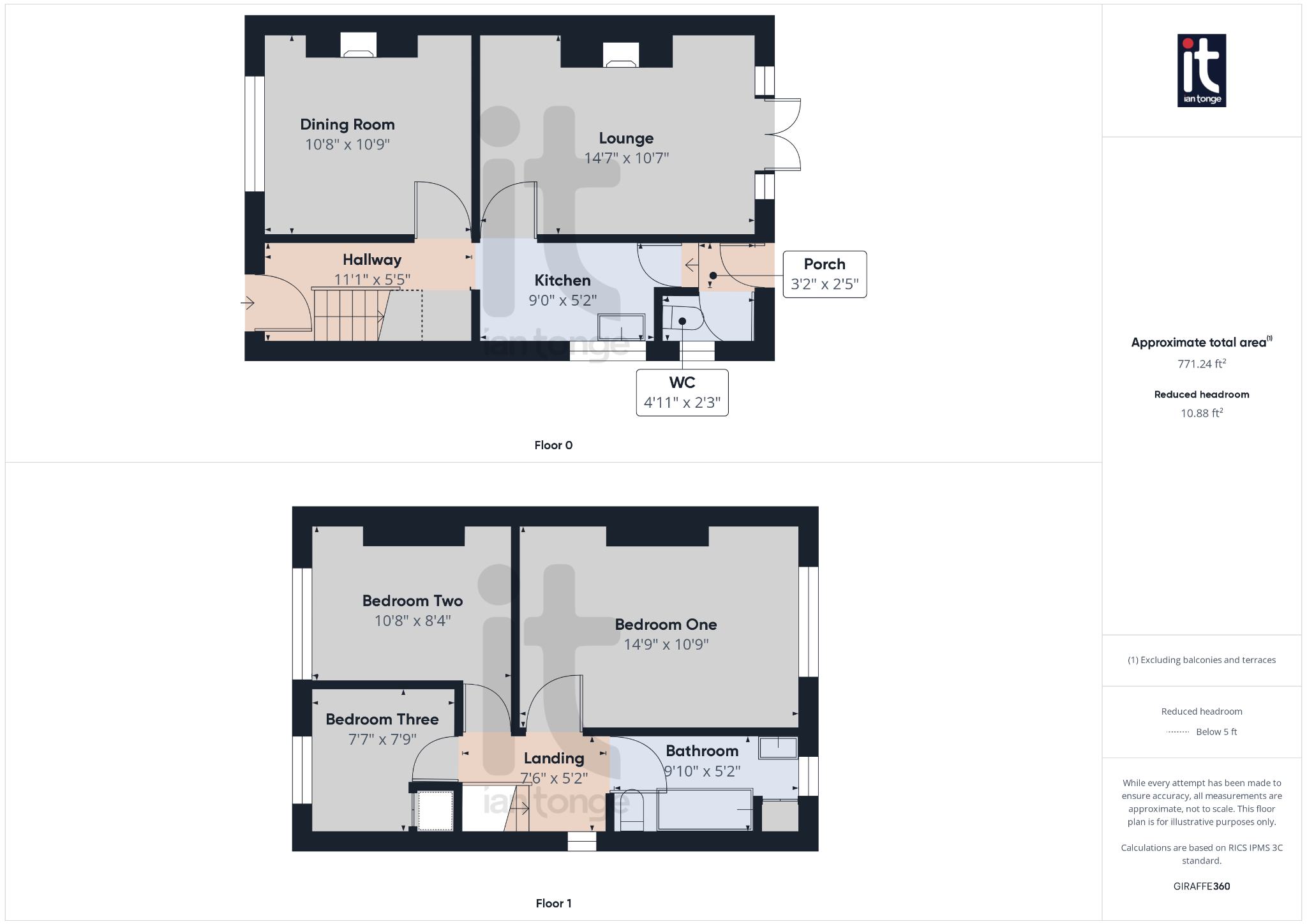 3 bedroom semi-detached house SSTC in Stockport - Floorplan 1.
