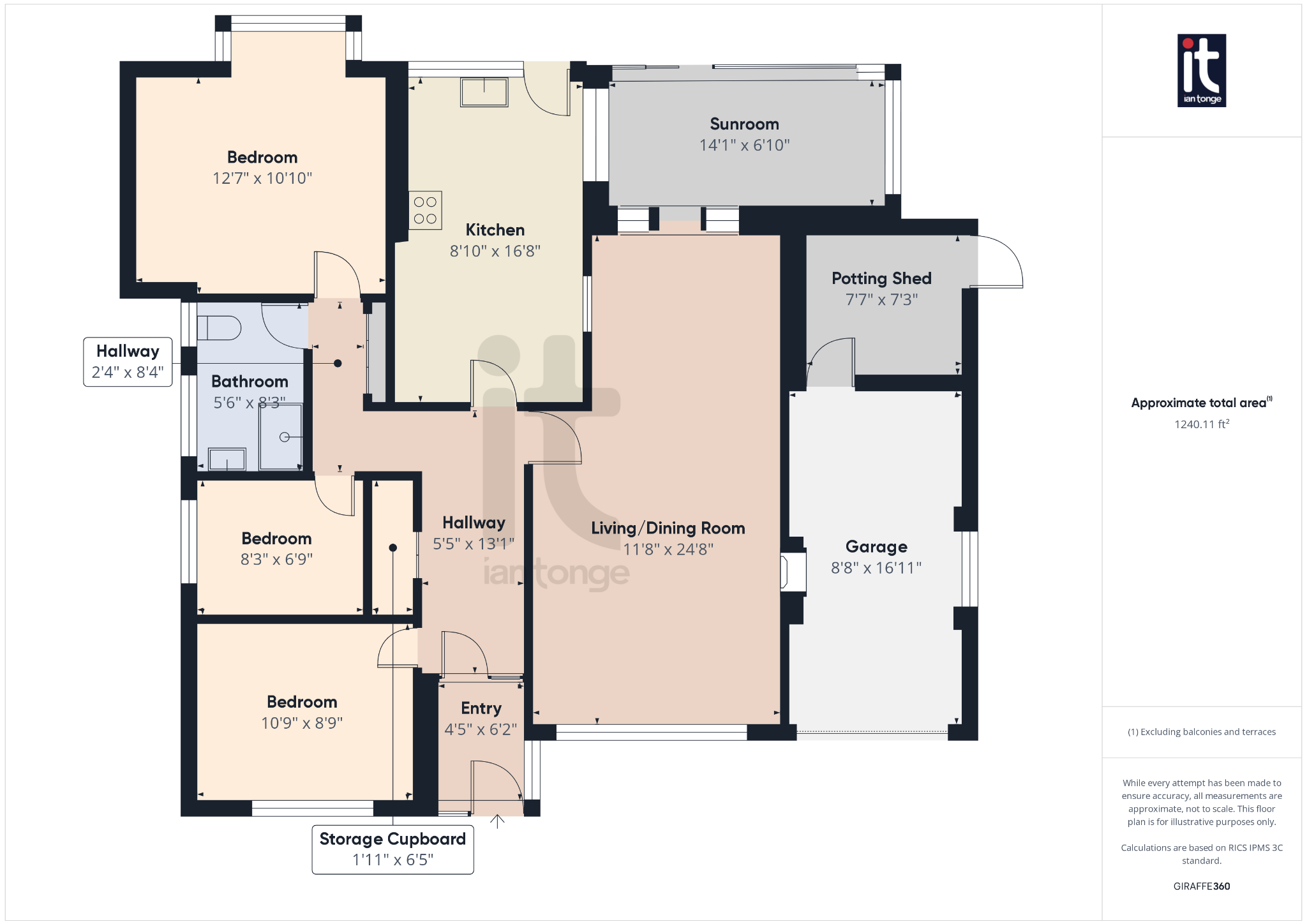 3 bedroom detached bungalow SSTC in Stockport - Floorplan 1.