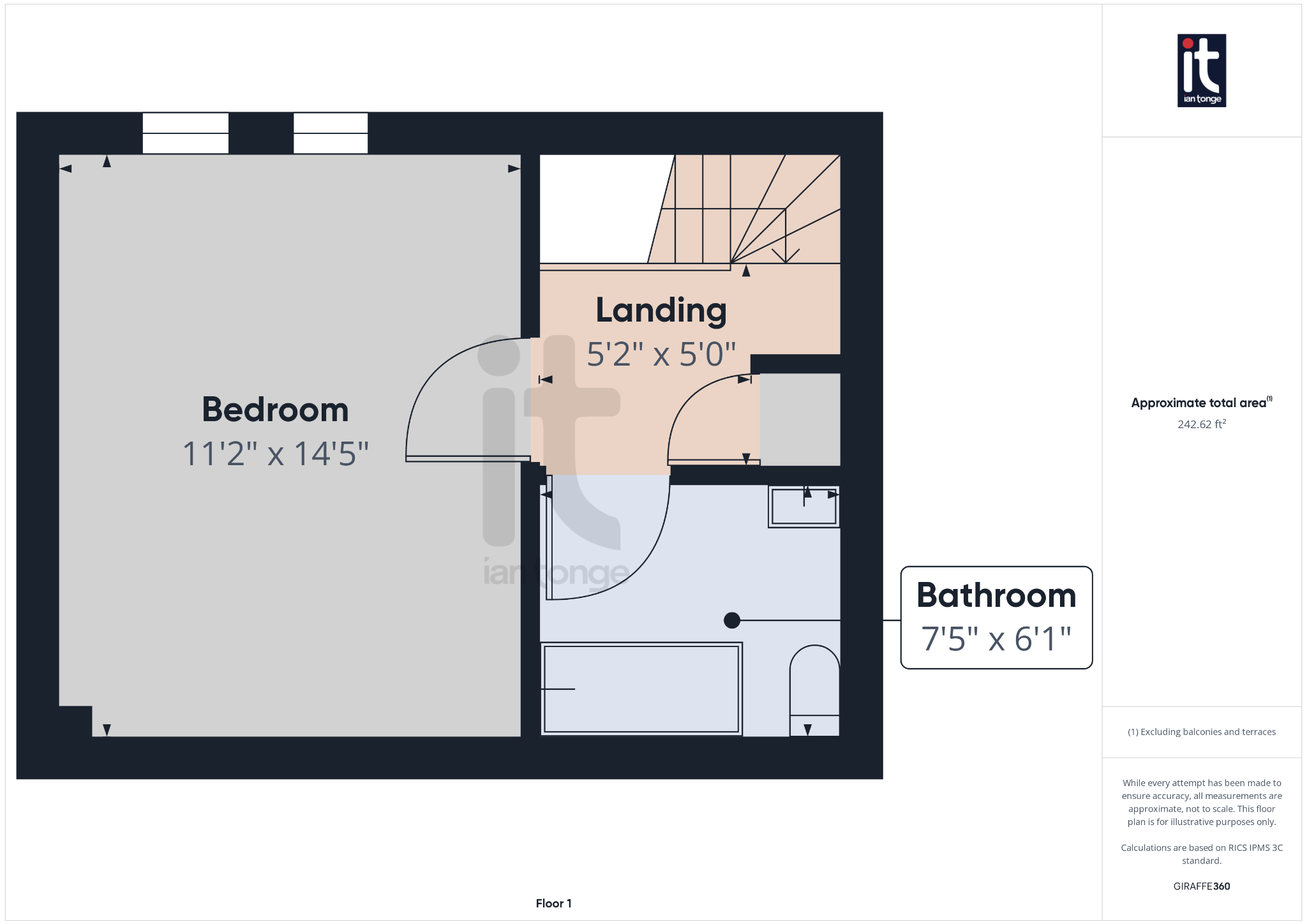 1 bedroom apartment flat/apartment For Sale in Stockport - Floorplan 3.