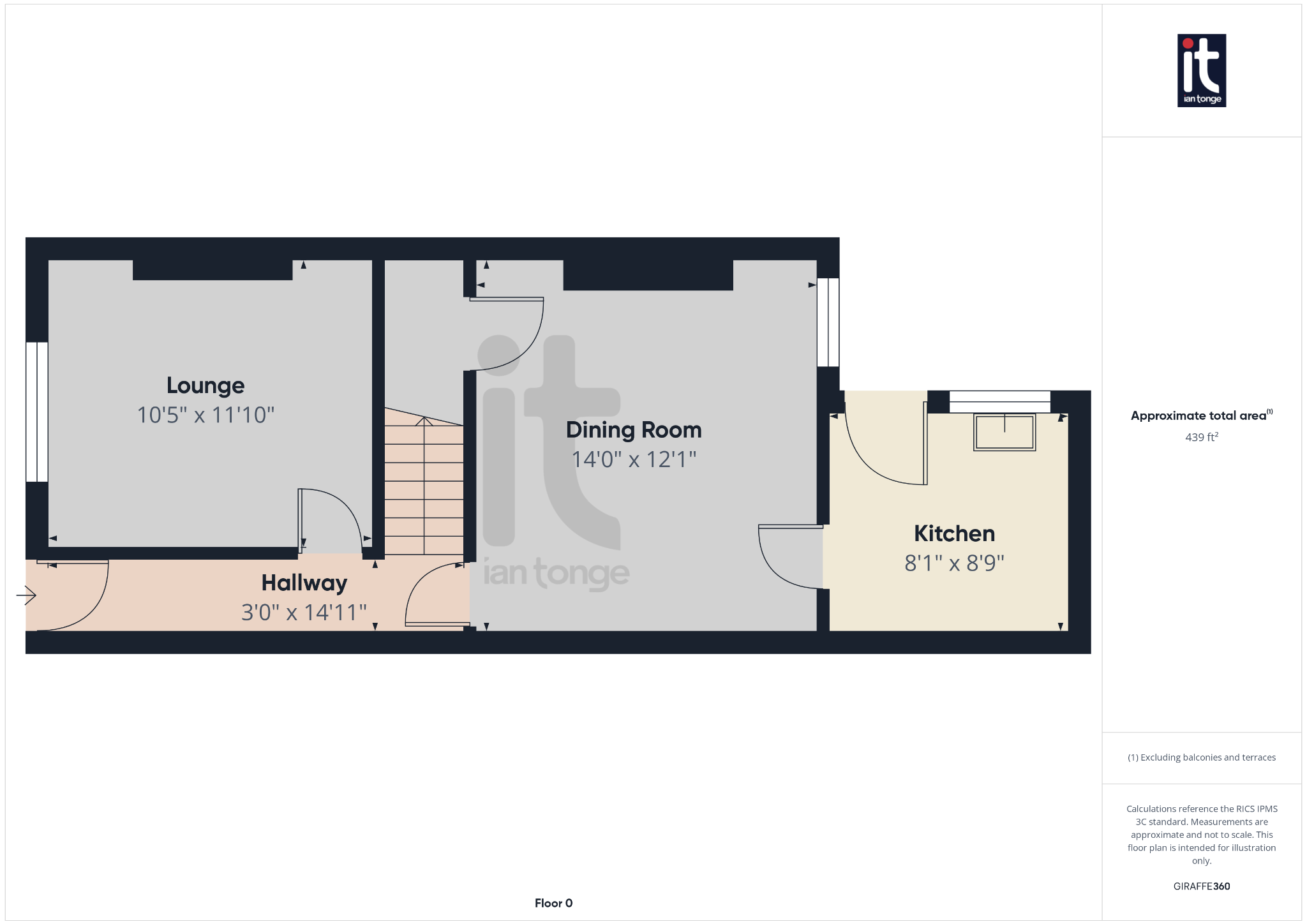 2 bedroom end terraced house SSTC in Stockport - Floorplan 1.