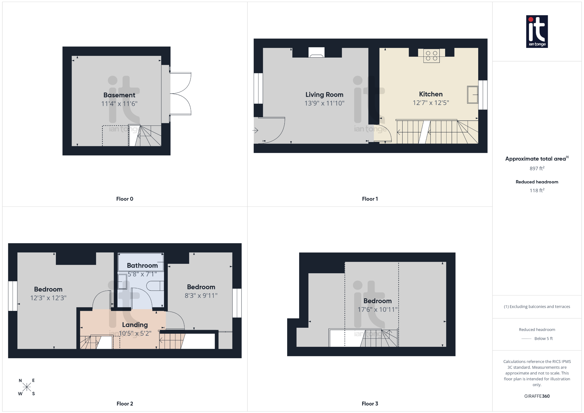3 bedroom mid terraced house For Sale in Stockport - Floorplan 1.