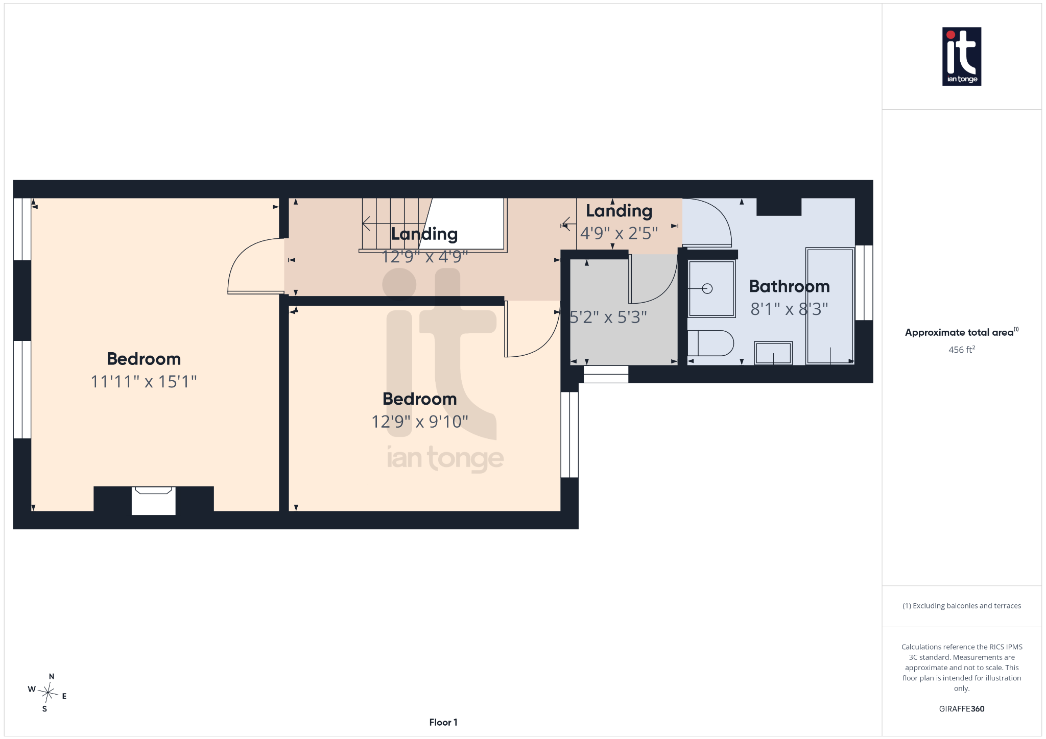 2 bedroom mid terraced house For Sale in Stockport - Floorplan 2.
