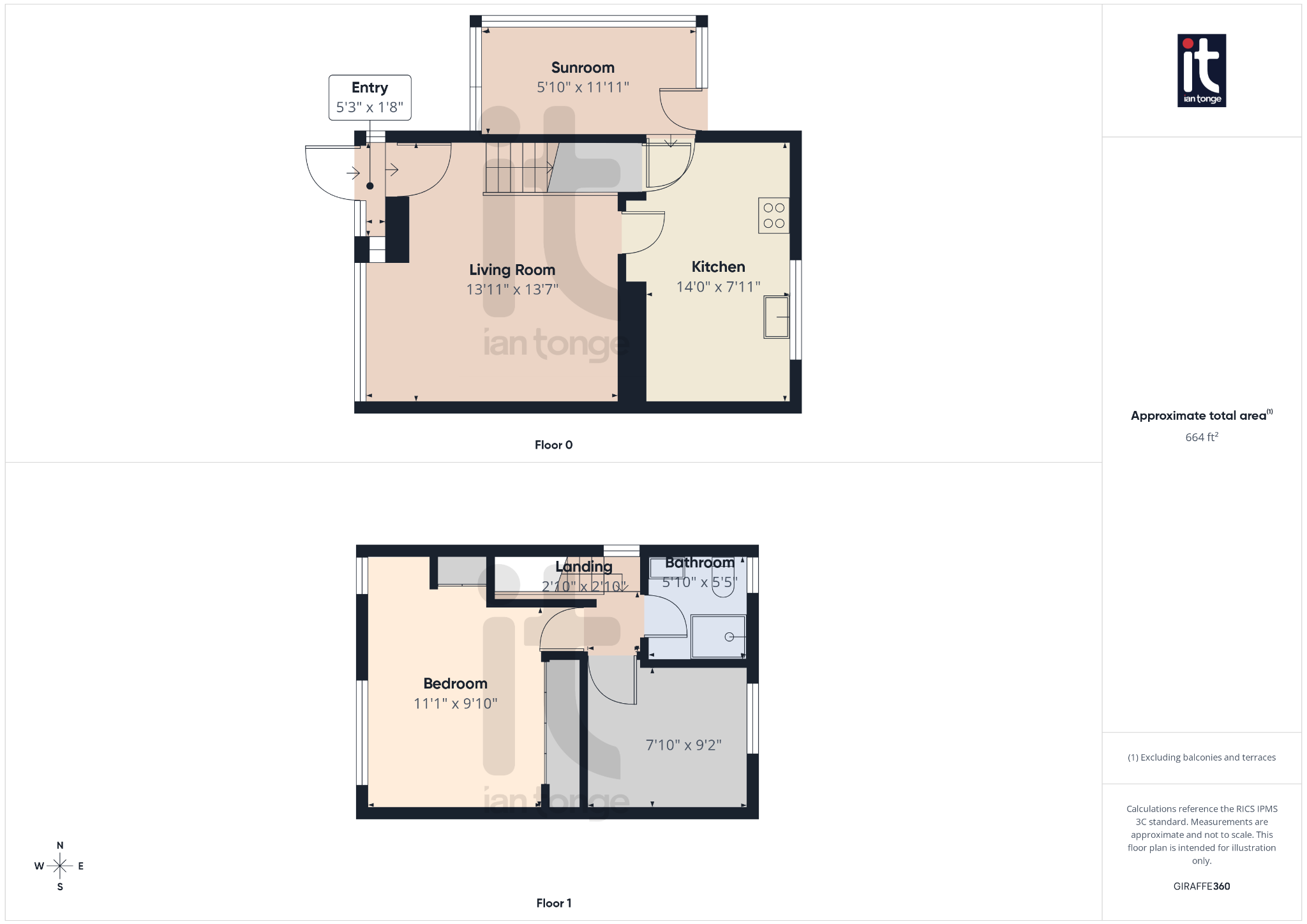 2 bedroom end terraced house For Sale in Stockport - Floorplan 1.