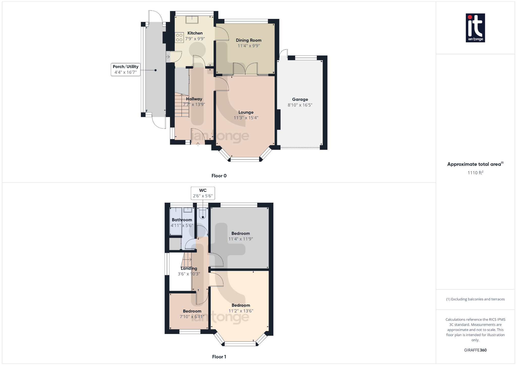 3 bedroom link detached house SSTC in Stockport - Floorplan 1.