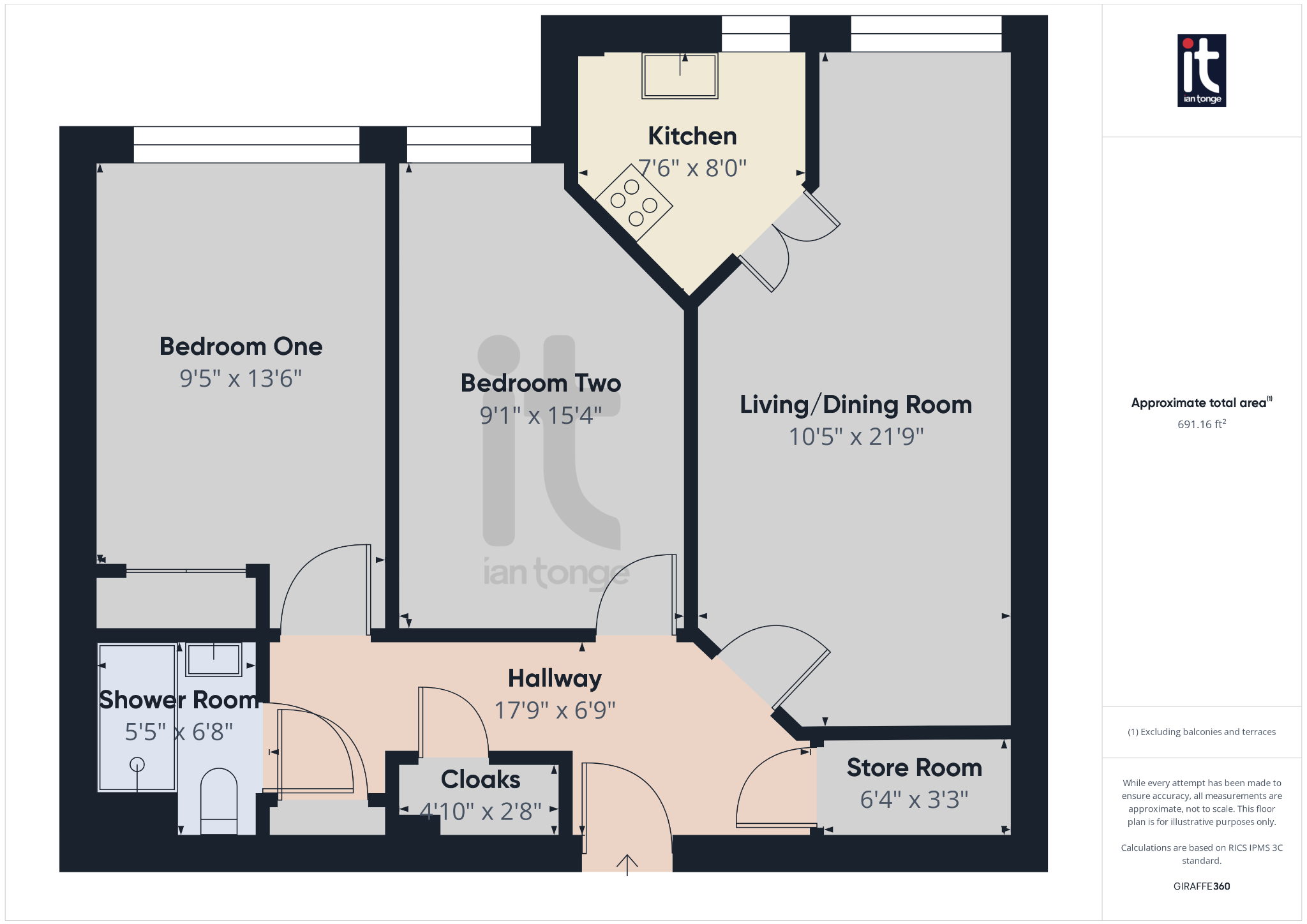 2 bedroom apartment flat/apartment SSTC in Stockport - Floorplan 1.