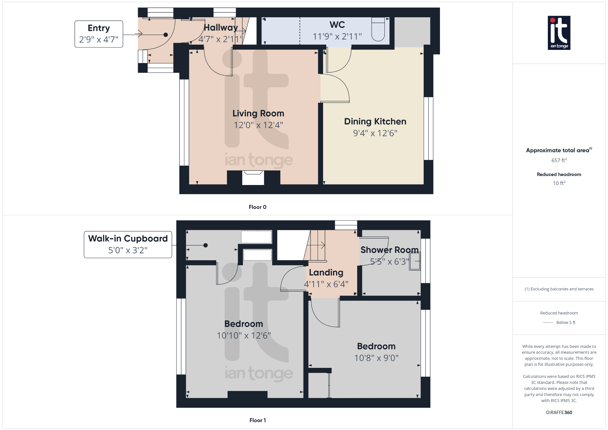 2 bedroom semi-detached house SSTC in Stockport - Floorplan 1.