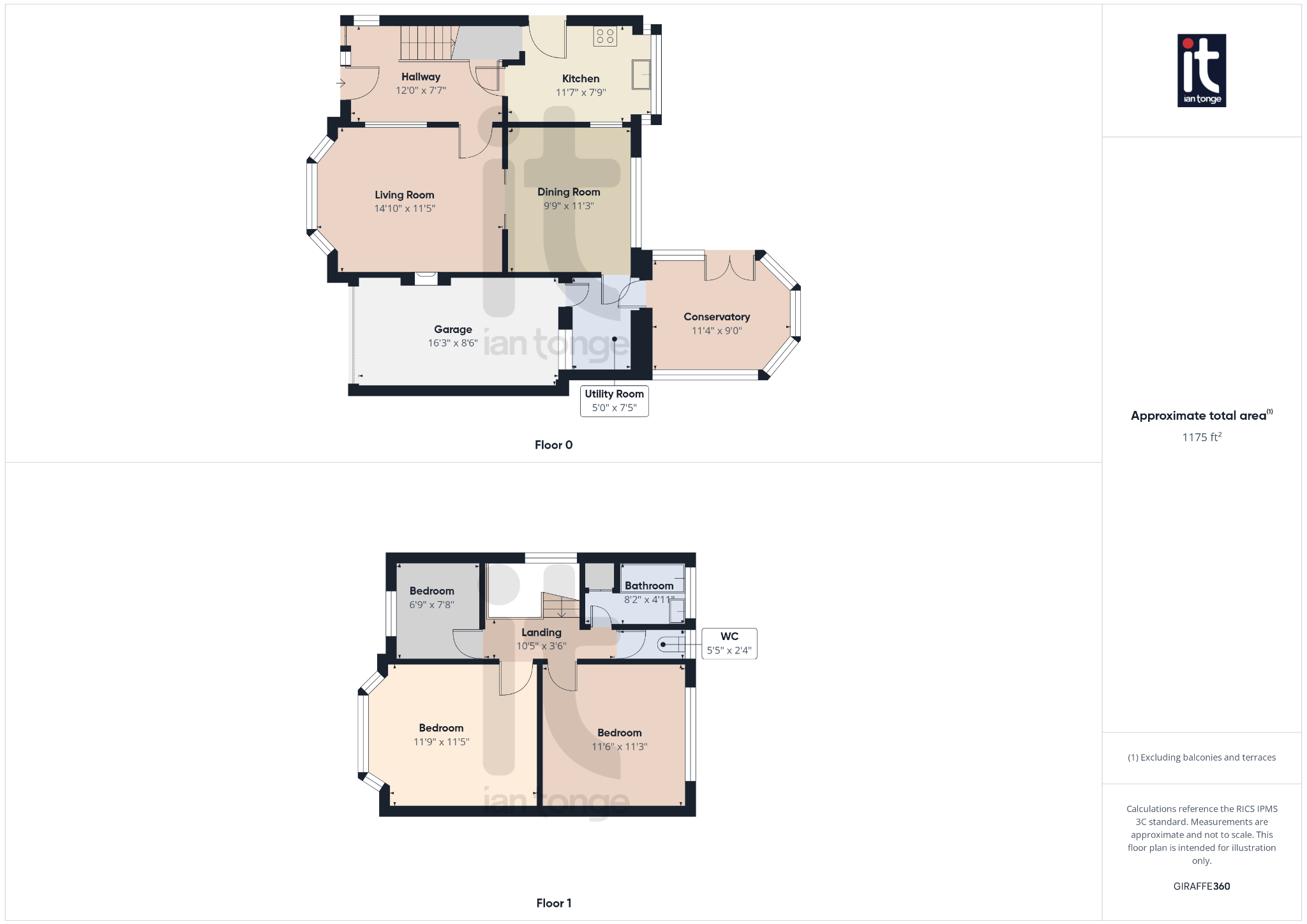 3 bedroom link detached house Under Offer in Stockport - Floorplan 1.