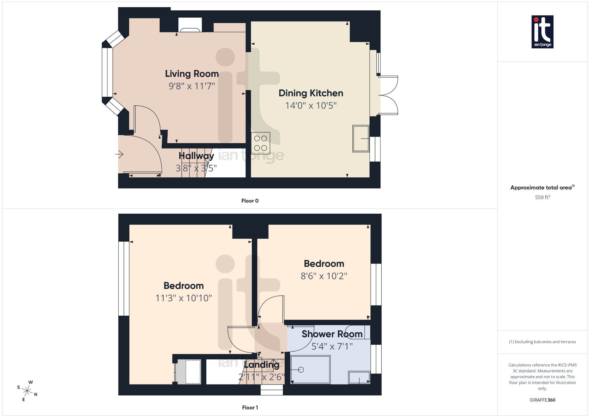 2 bedroom semi-detached house SSTC in Stockport - Floorplan 1.