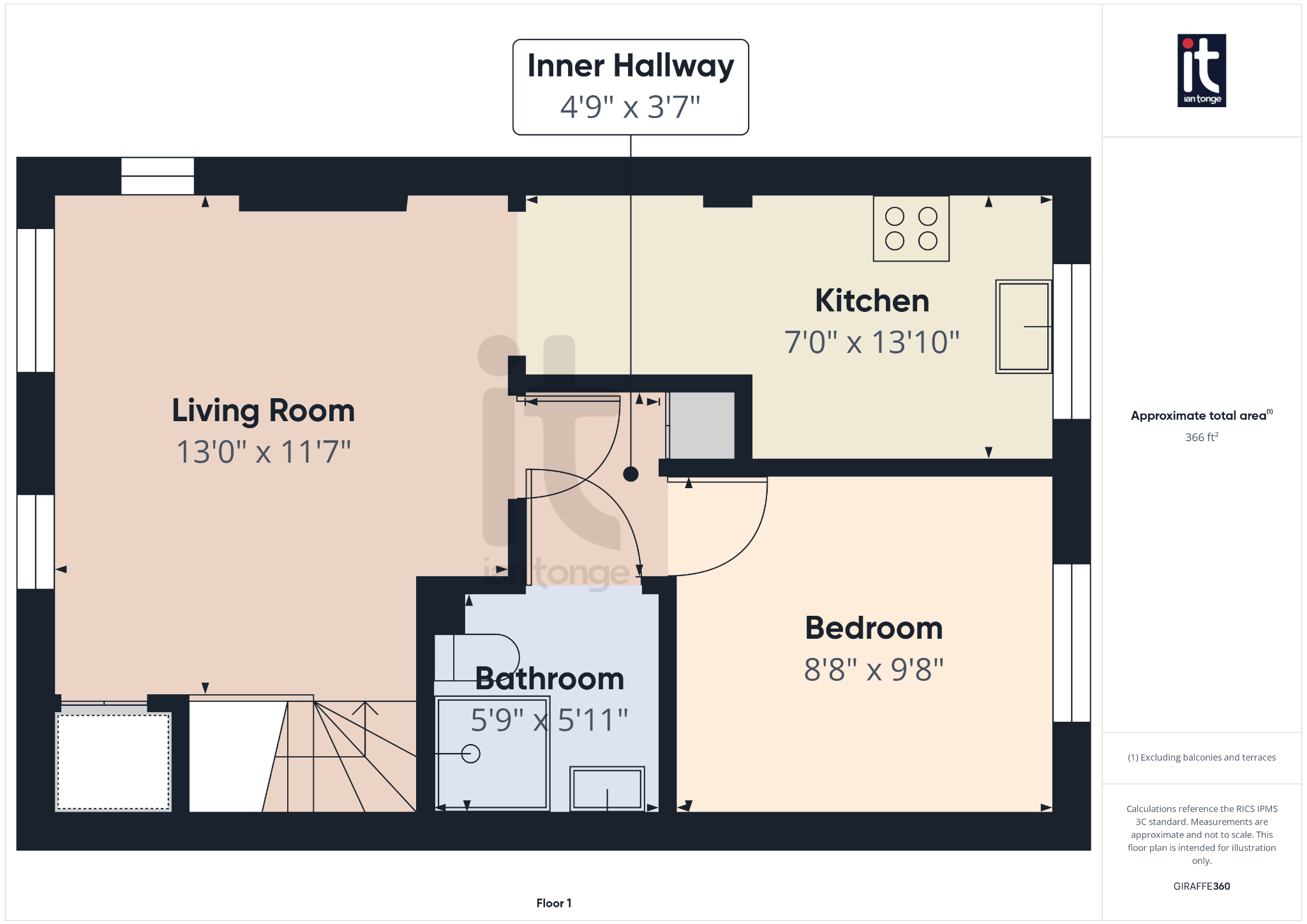 1 bedroom apartment flat/apartment SSTC in Stockport - Floorplan 2.