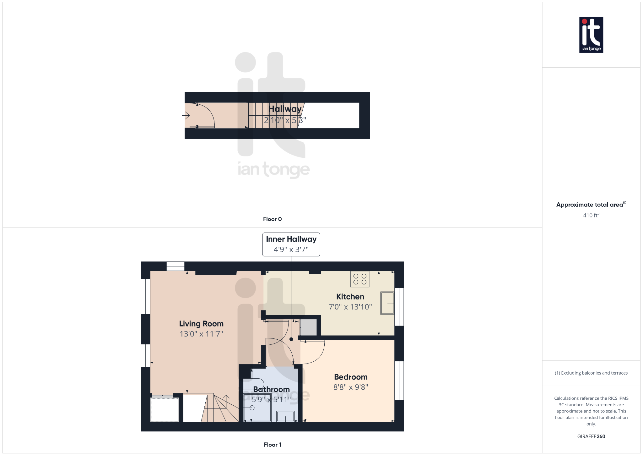 1 bedroom apartment flat/apartment SSTC in Stockport - Floorplan 3.