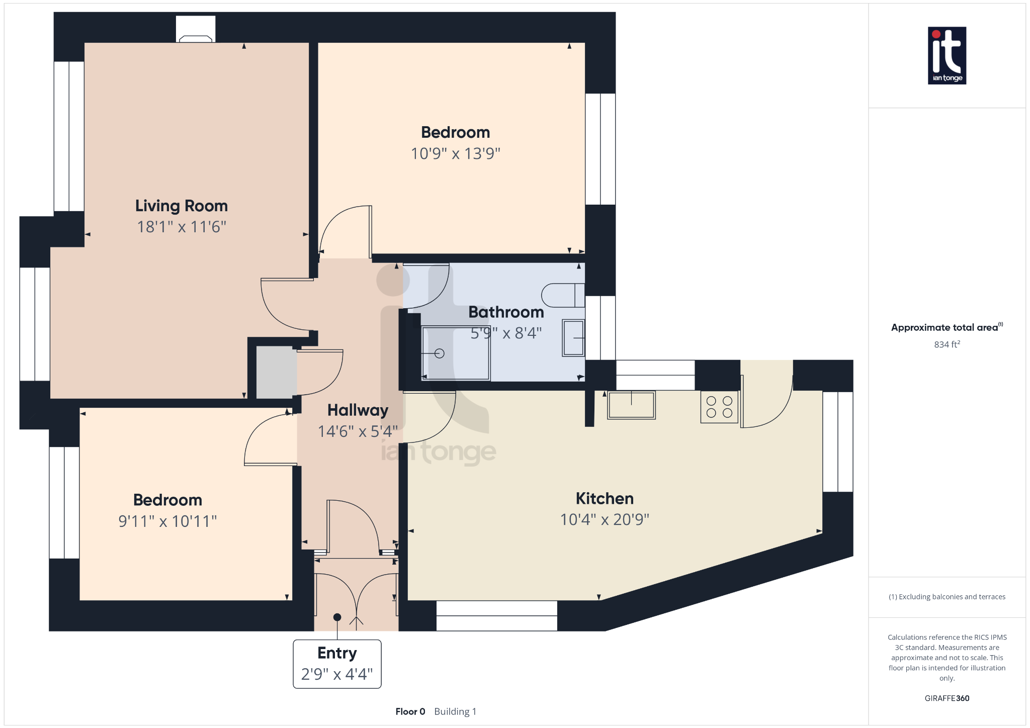 2 bedroom detached bungalow For Sale in Stockport - Floorplan 1.