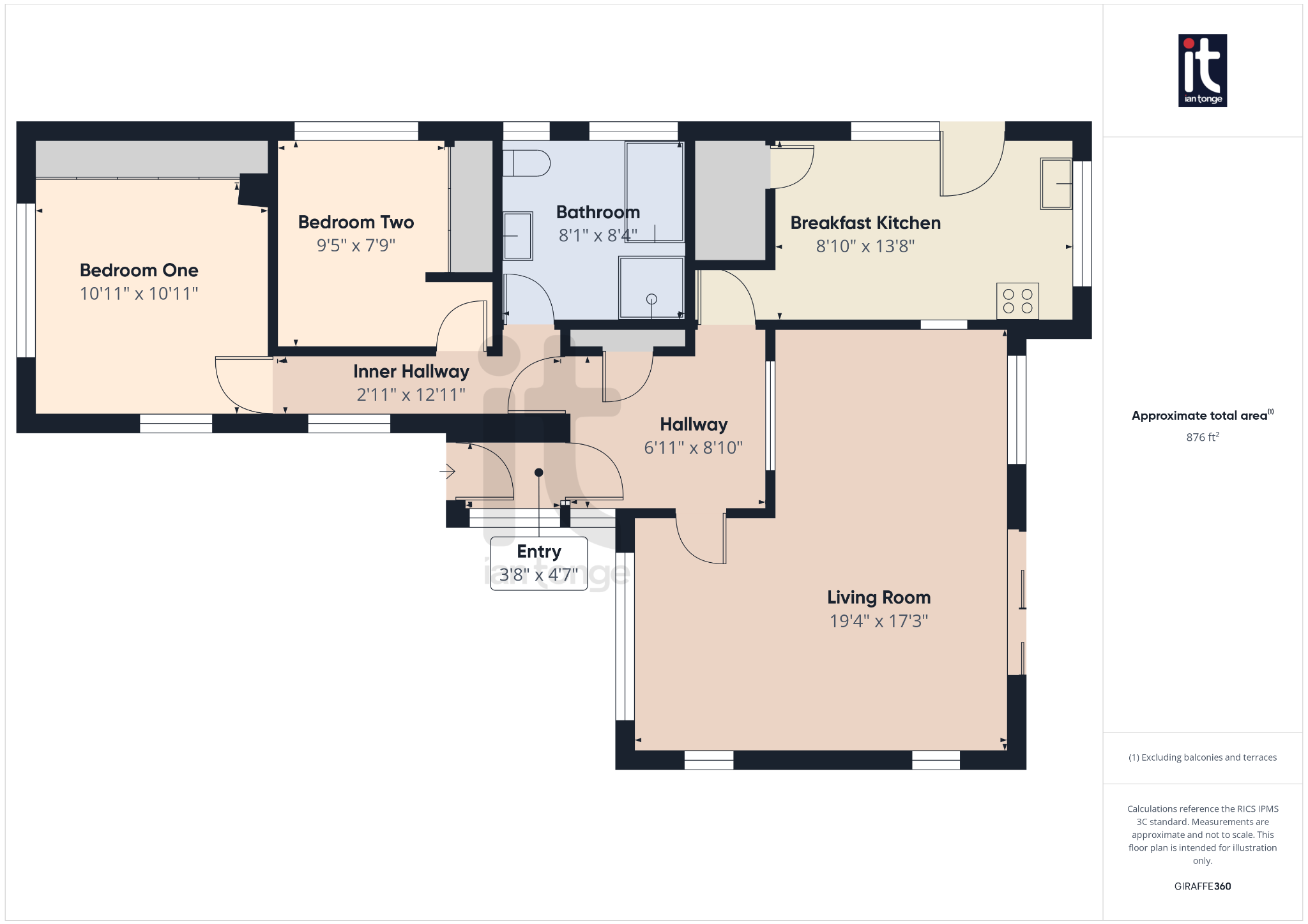 2 bedroom detached bungalow For Sale in Stockport - Floorplan 1.