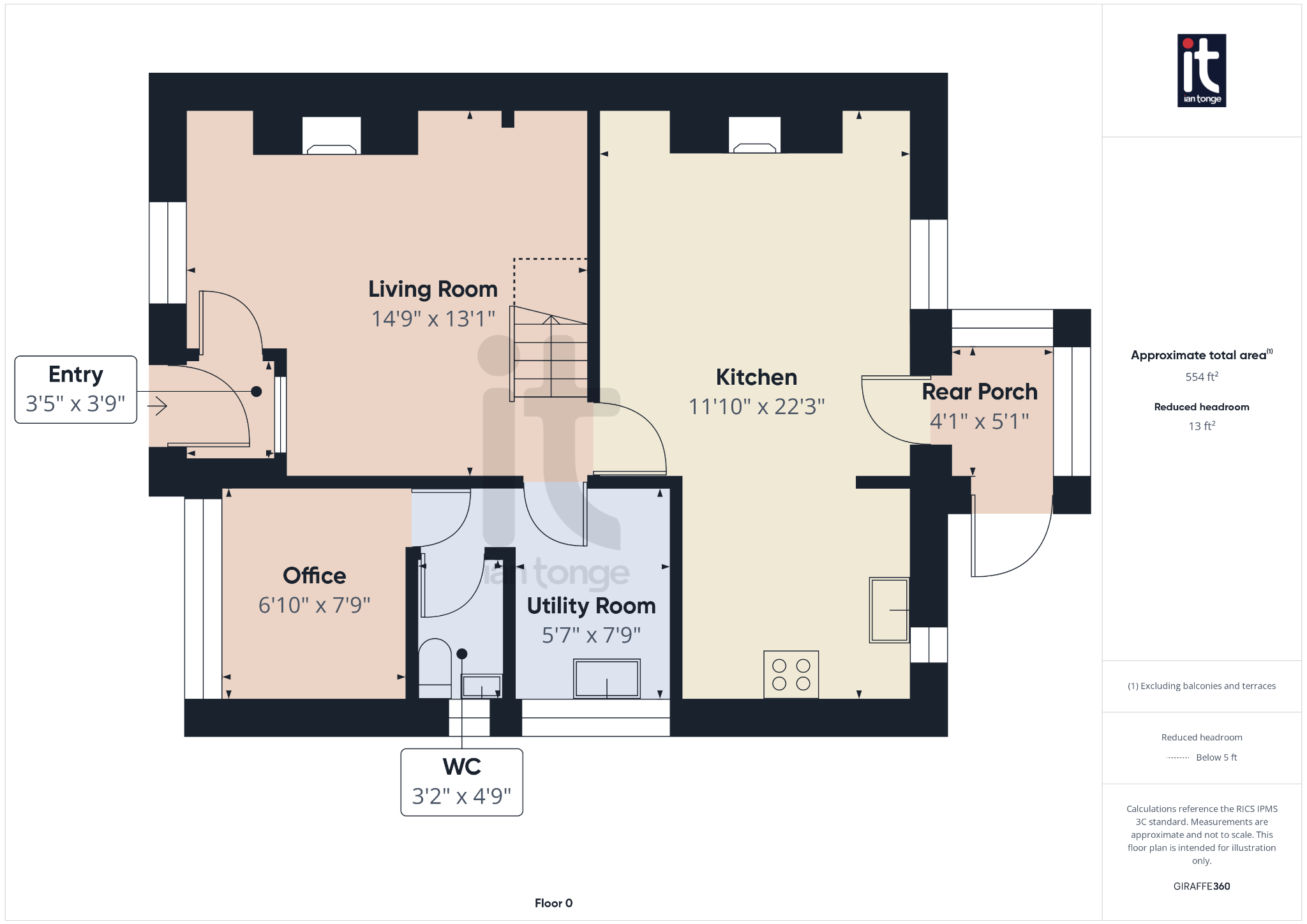 2 bedroom end terraced house Under Offer in Stockport - Floorplan 1.