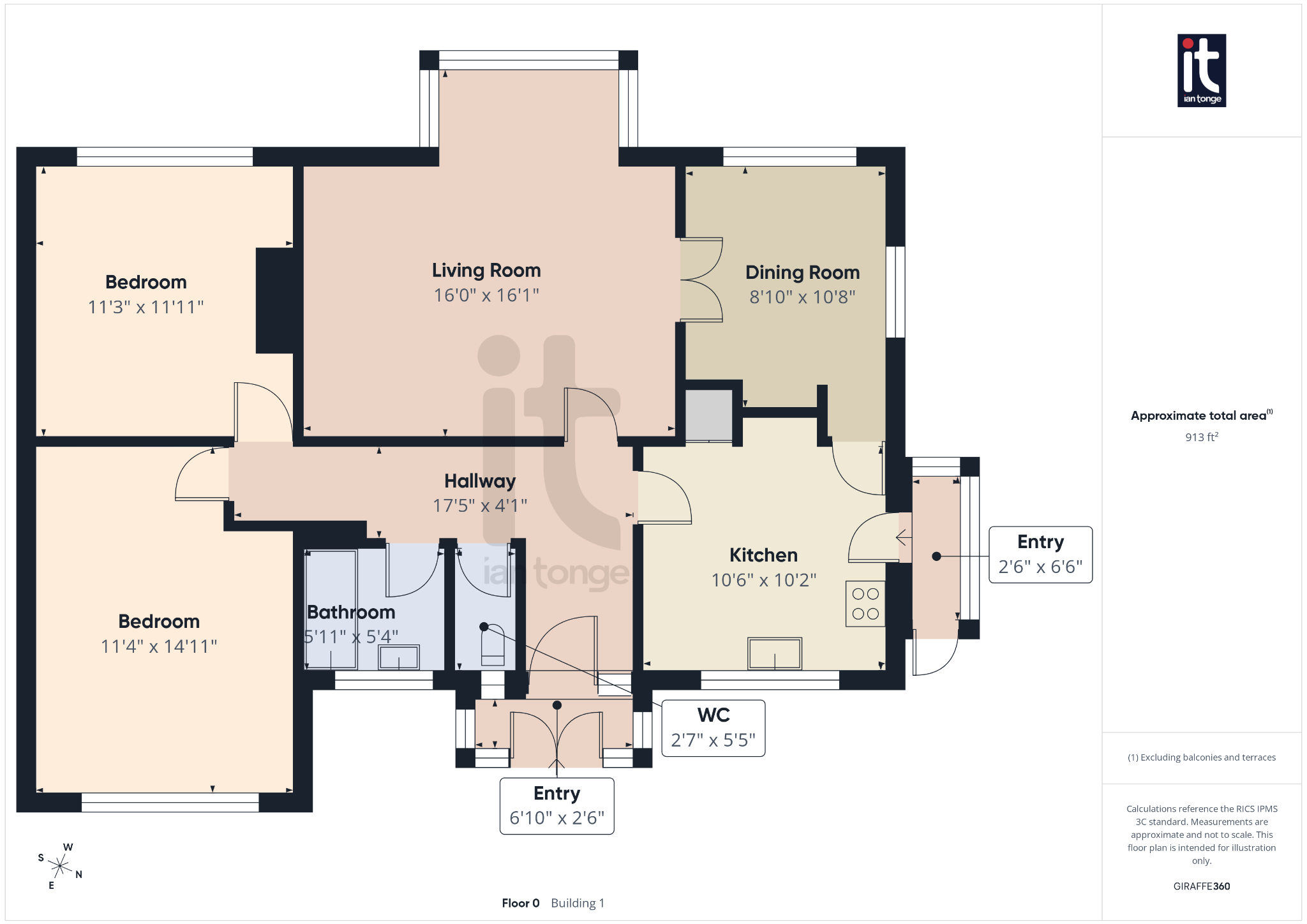 2 bedroom detached bungalow For Sale in Stockport - Floorplan 1.
