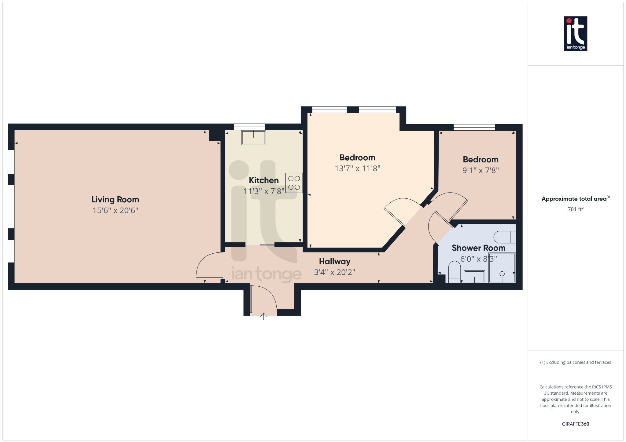 2 bedroom ground floor flat/apartment SSTC in Stockport - Floorplan 1.
